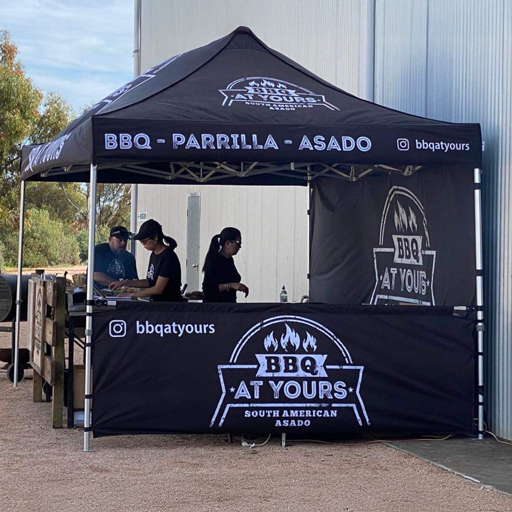 3m Printed Gazebo Half Wall | Gazebo Accessory