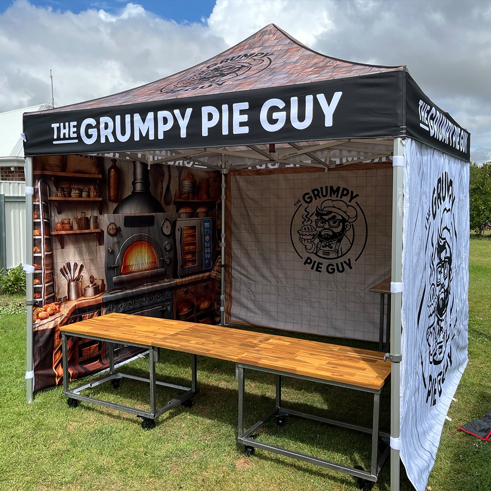 3m Printed Gazebo Full Wall | Gazebo Accessory