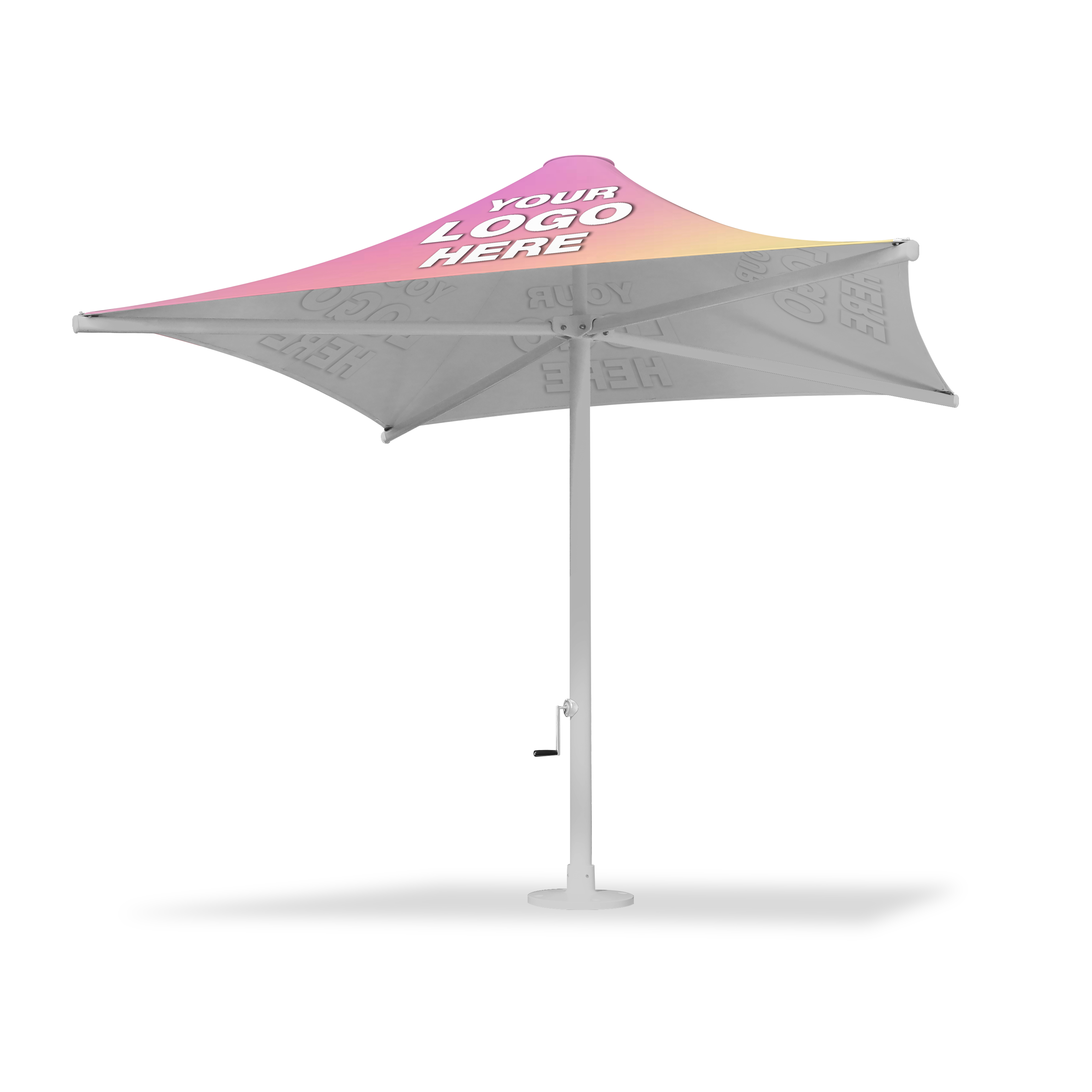 3.5m x 3.5m Custom Ferrara 300 PVC | Umbrellas