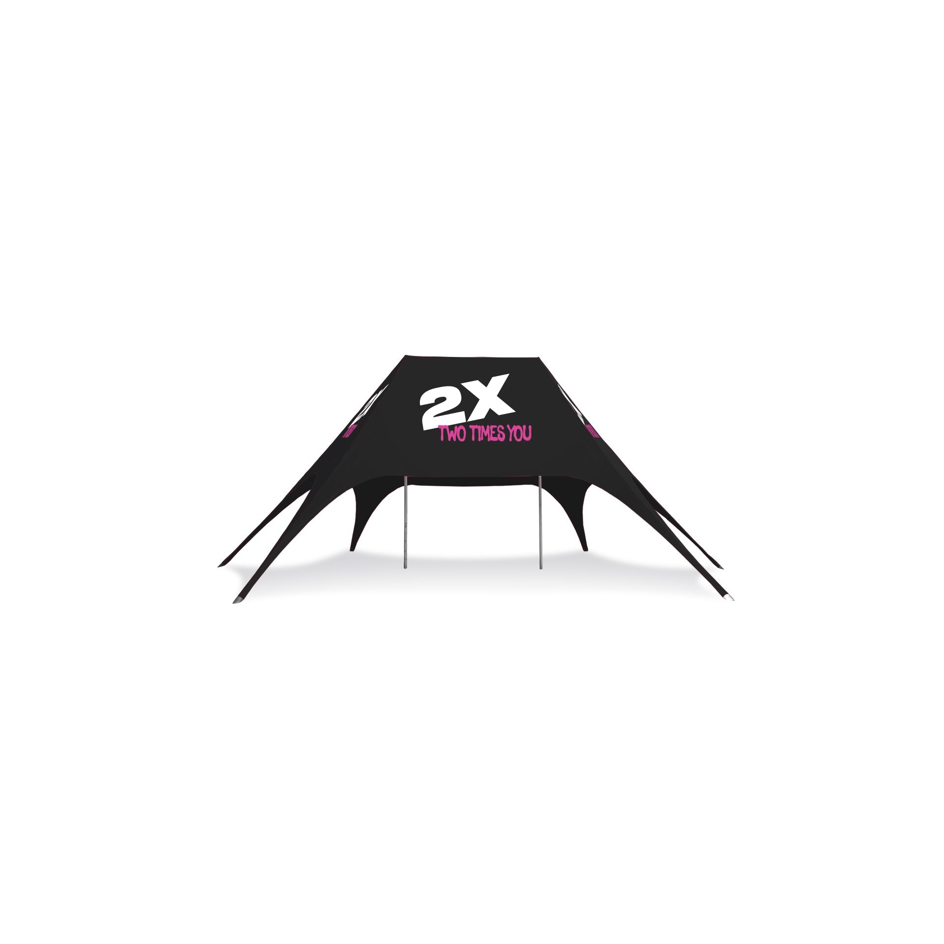 13.5m x 8.5m Double Pole Custom Star Shade | Star Tents