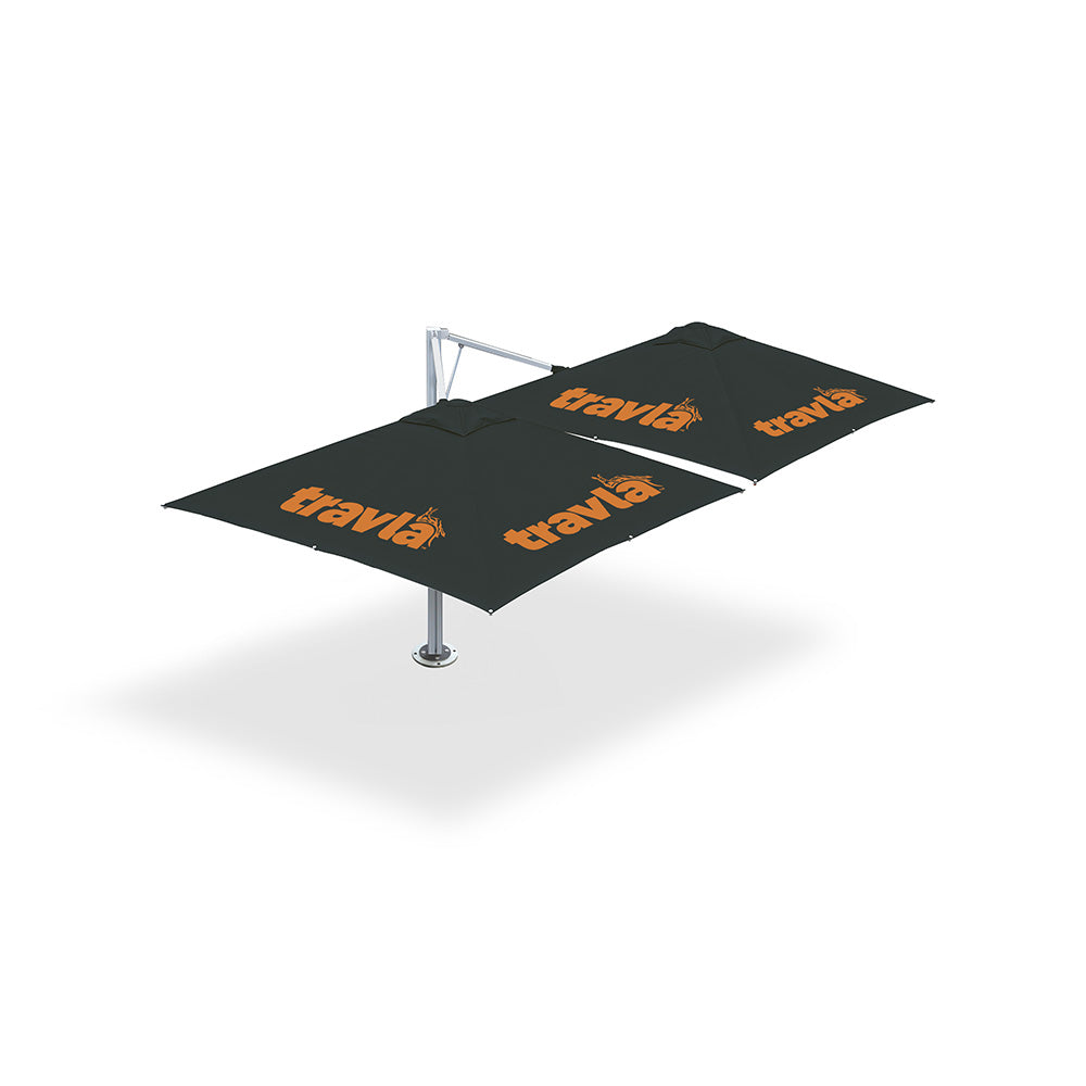3m x 3m Custom Printed Montilla 110 Cantilever | Umbrellas