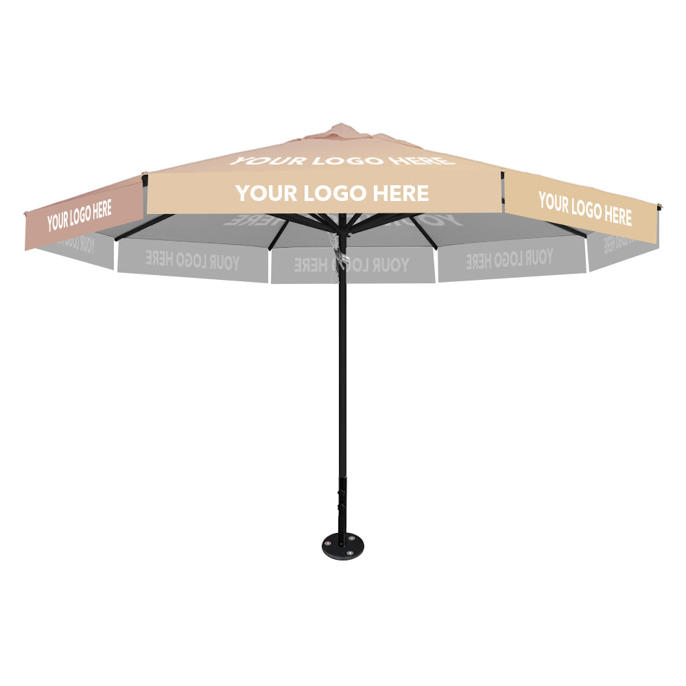 4m dia. Custom Printed Saville Octagonal | Umbrellas