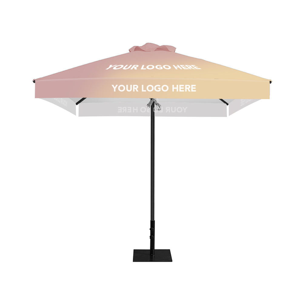 2.5m x 2.5m Custom Printed Saville Square | Umbrellas