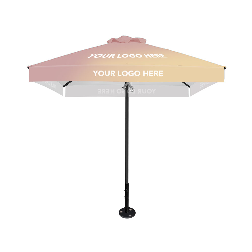 2.5m x 2.5m Custom Printed Saville Square | Umbrellas