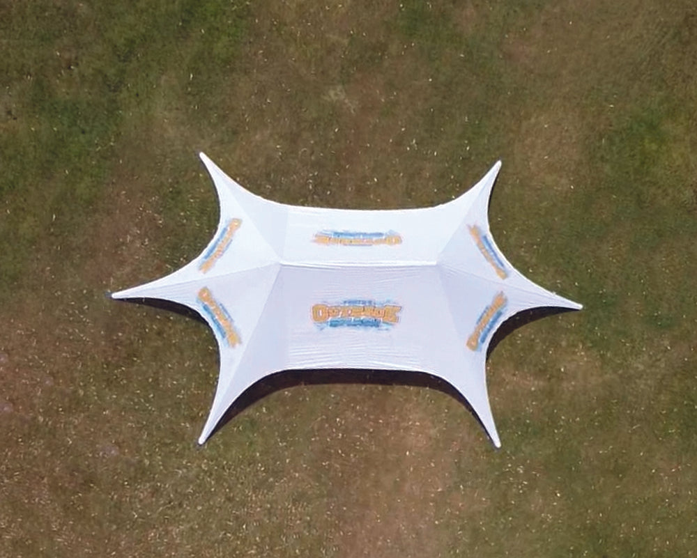 13.5m x 8.5m Double Pole Custom Star Shade | Star Tents