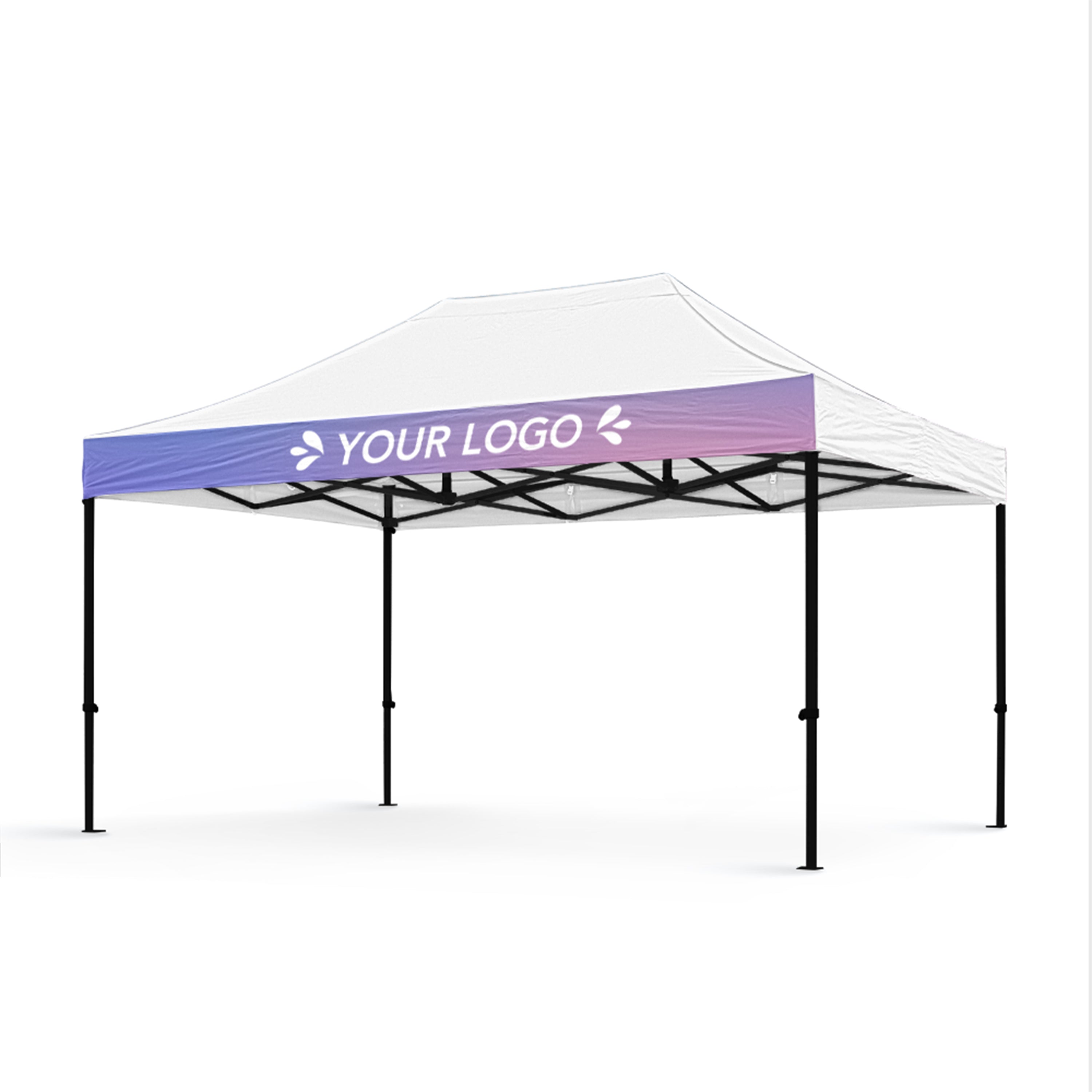 3m x 4.5m Printed Folding Gazebo