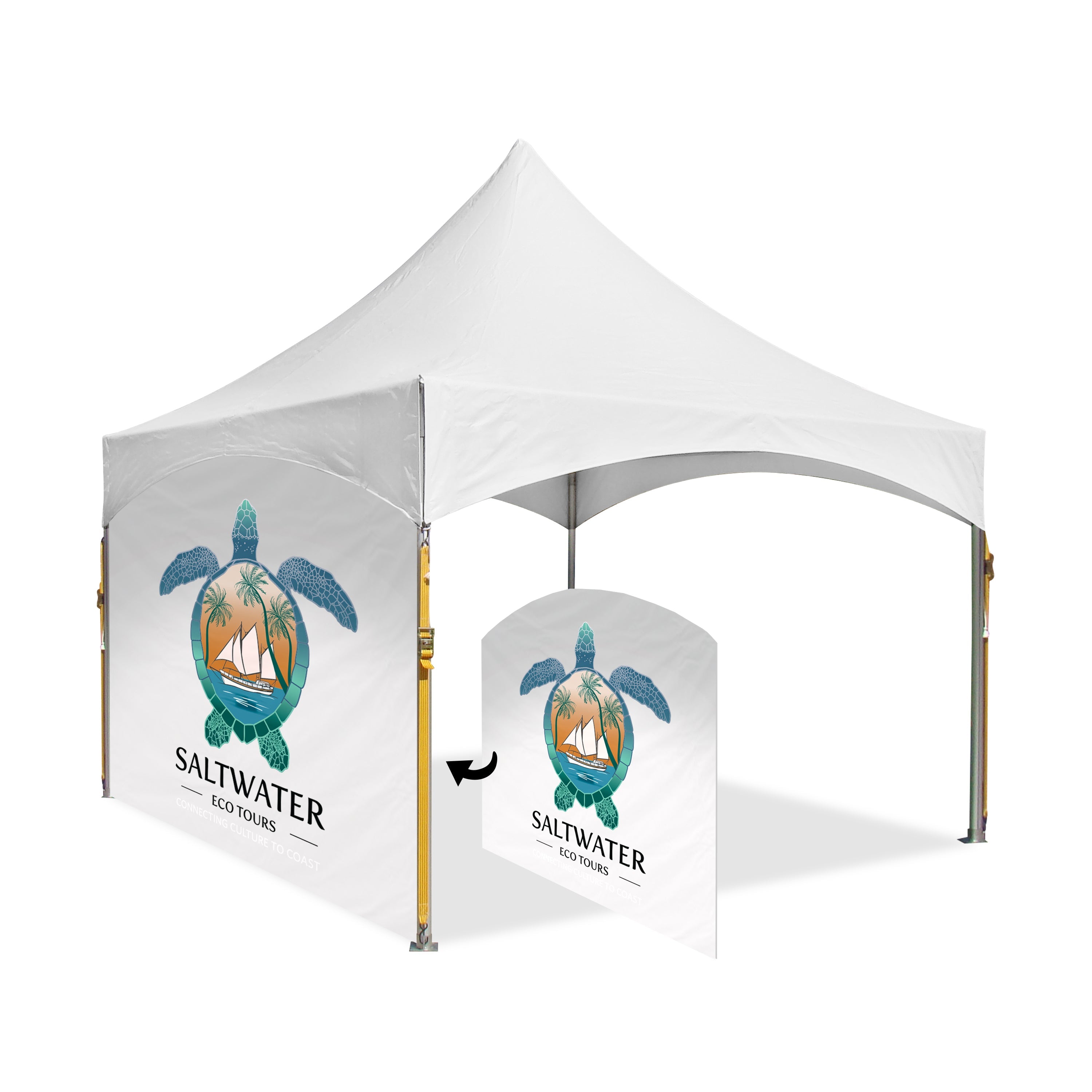 4m Pavilion Printed Wall | Semi-Permanent Tent Accessory