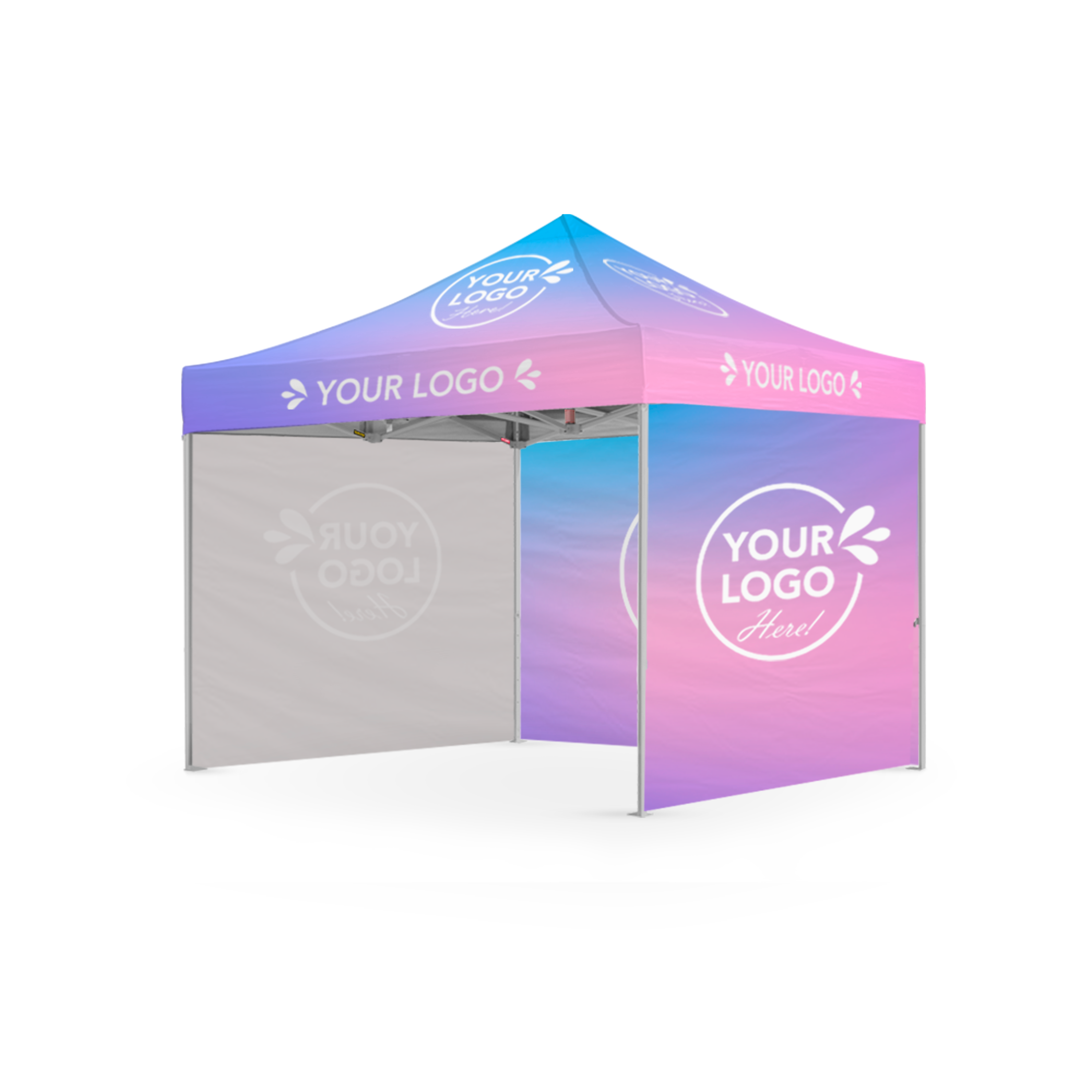 3m x 3m Printed Folding Gazebo | Showcase Wall Package
