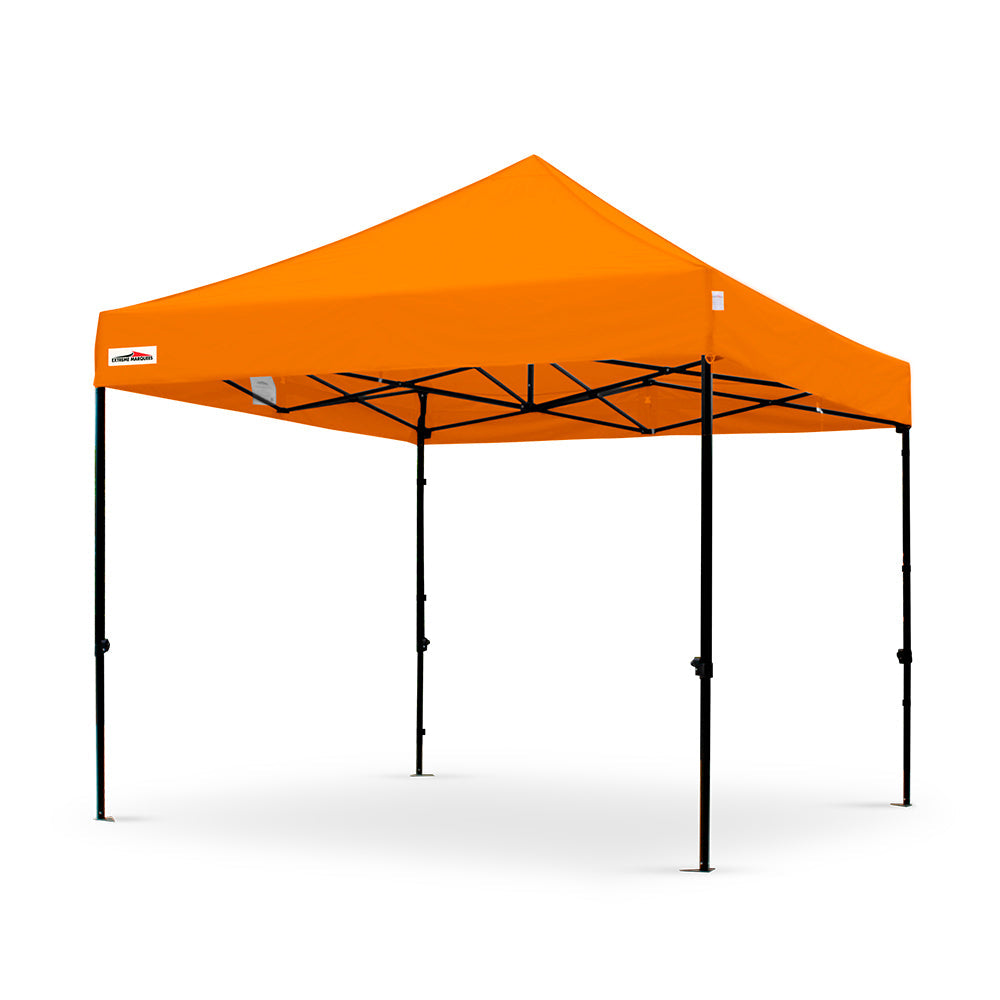 X5 true blue 10x10 orange outdoor marquee tent with black frame