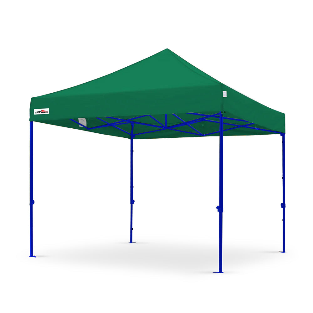 X5 true blue 10x10 green outdoor marquee tent with blue frame