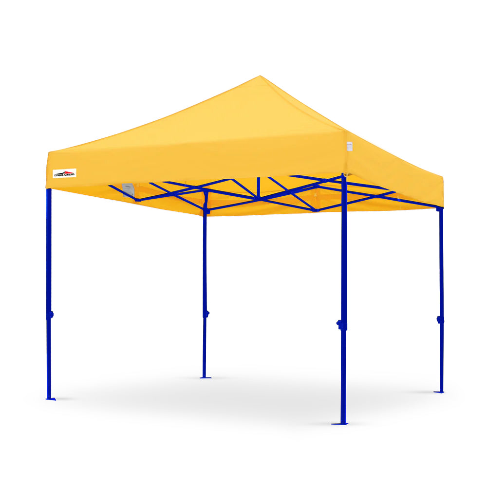 X5 true blue 10x10 yellow outdoor marquee tent with blue frame