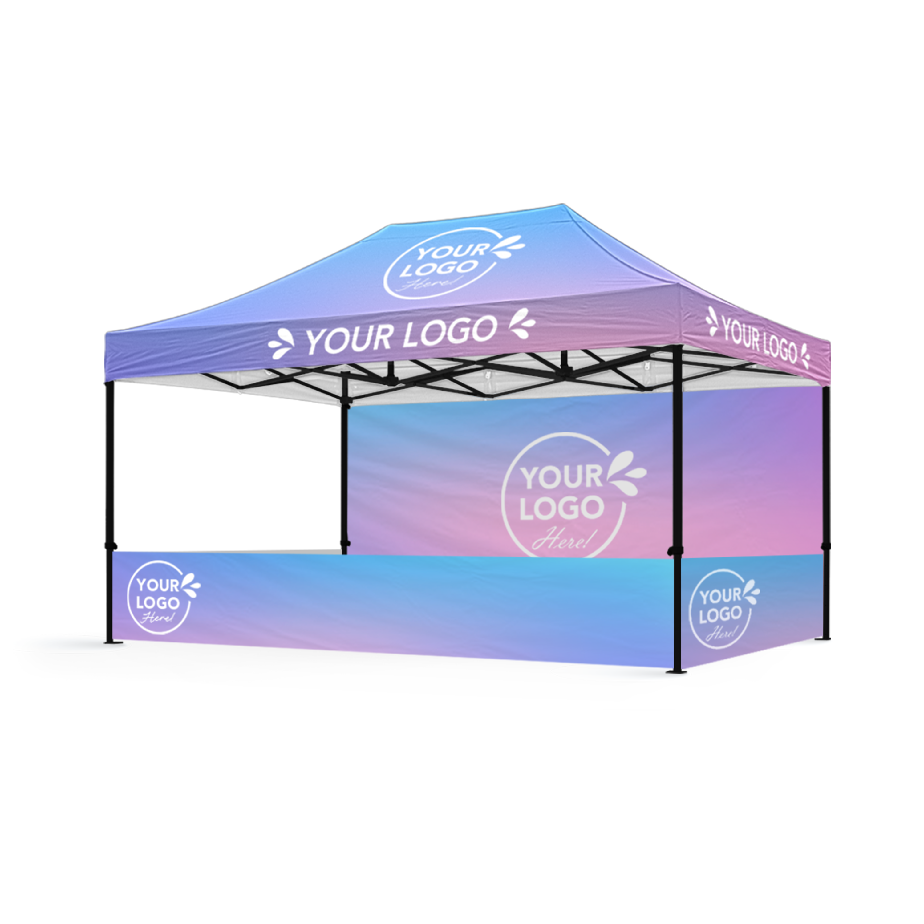 3m x 4.5m Printed Folding Gazebo | Engage Package