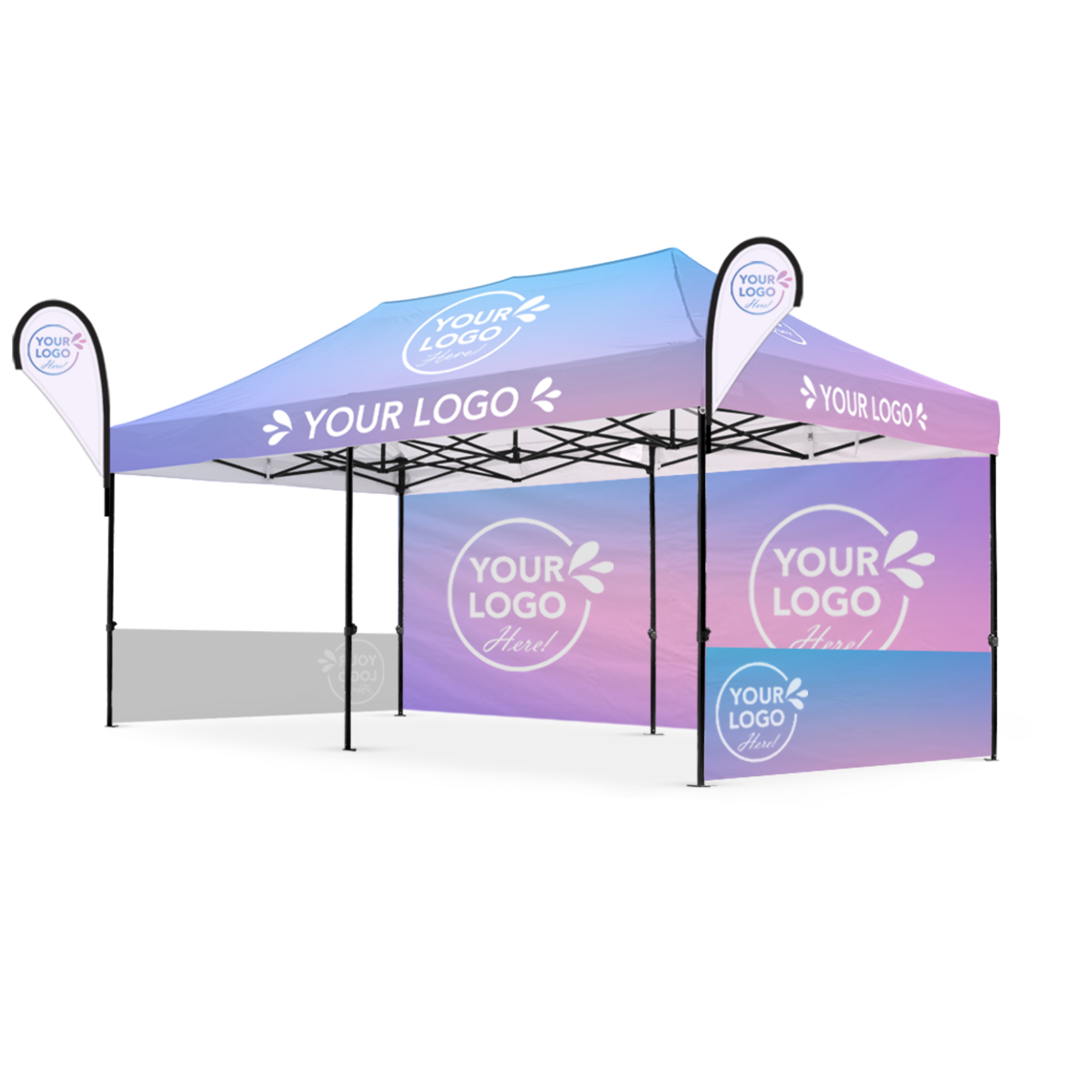 3m x 6m Printed Folding Gazebo | Executive Display Package