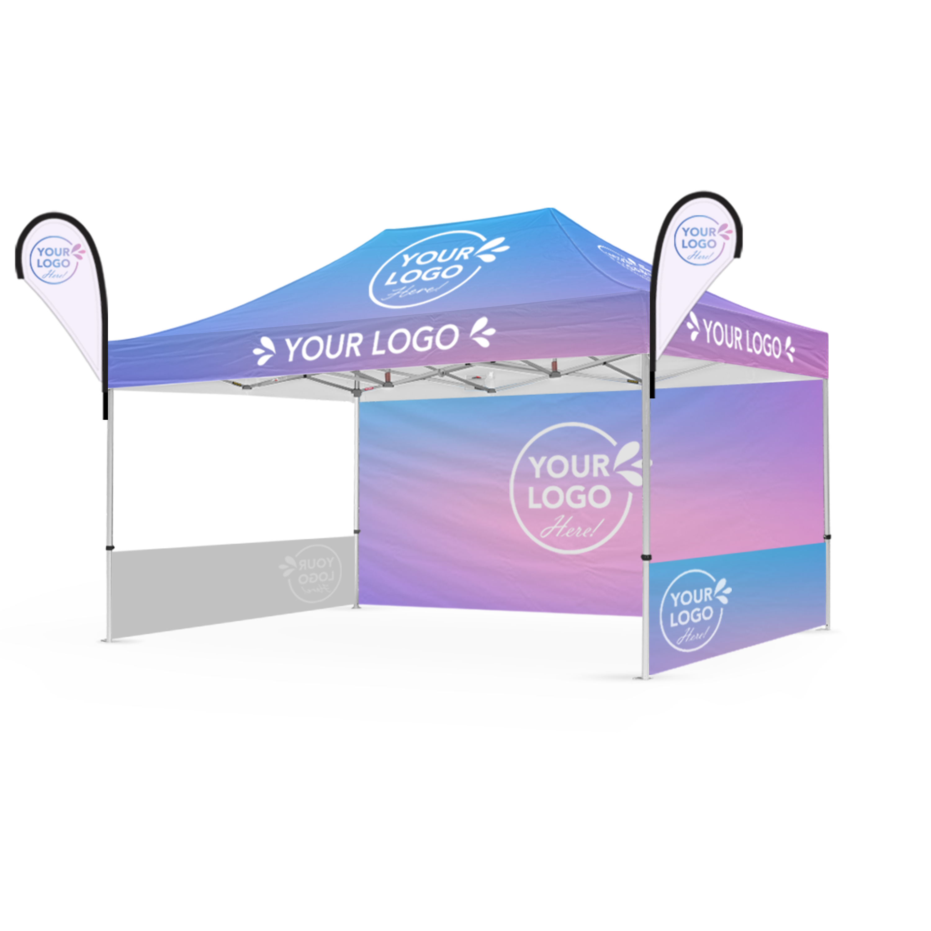 3m x 4.5m Printed Folding Gazebo | Executive Display Package