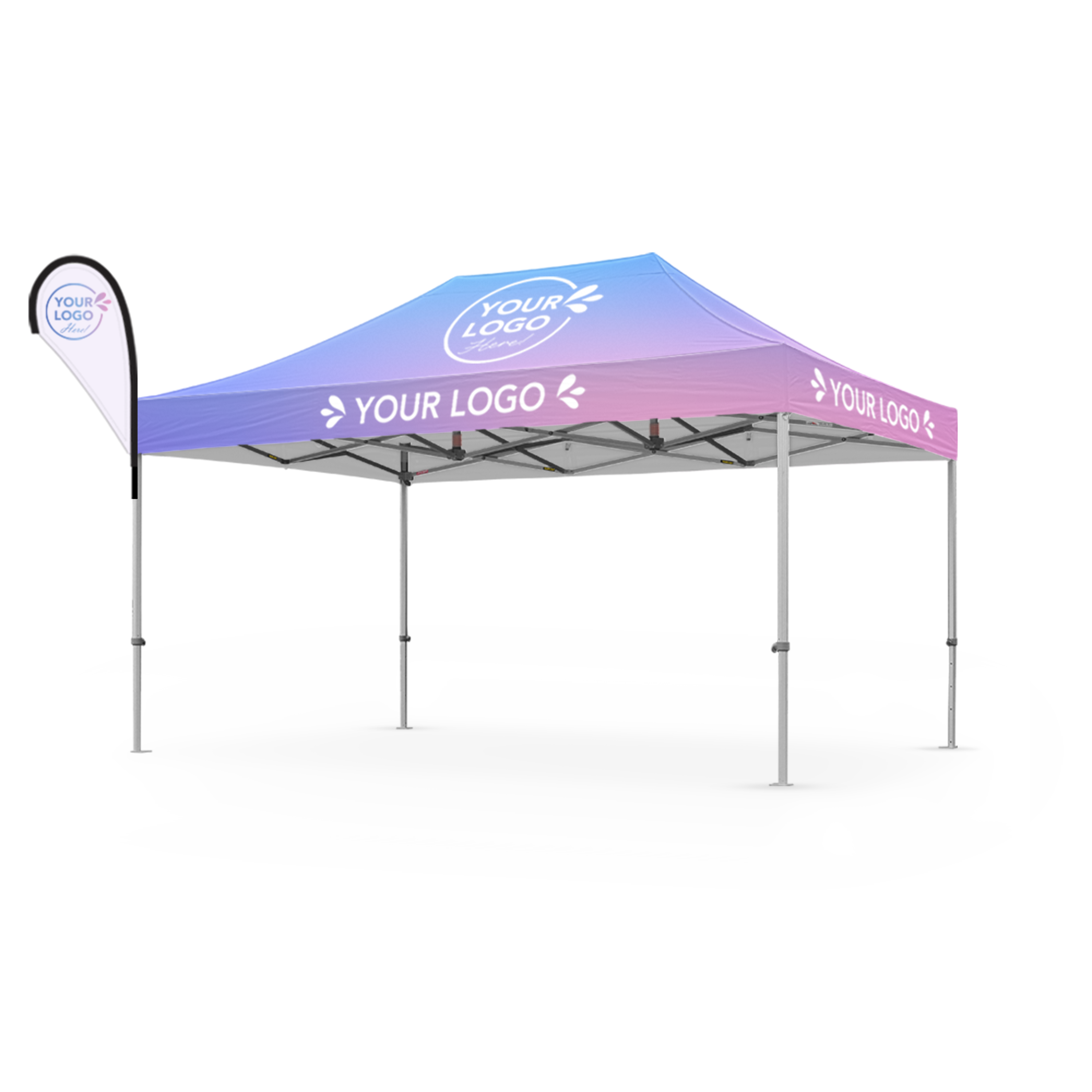 3m x 4.5m Printed Folding Gazebo | Banner Boost Package