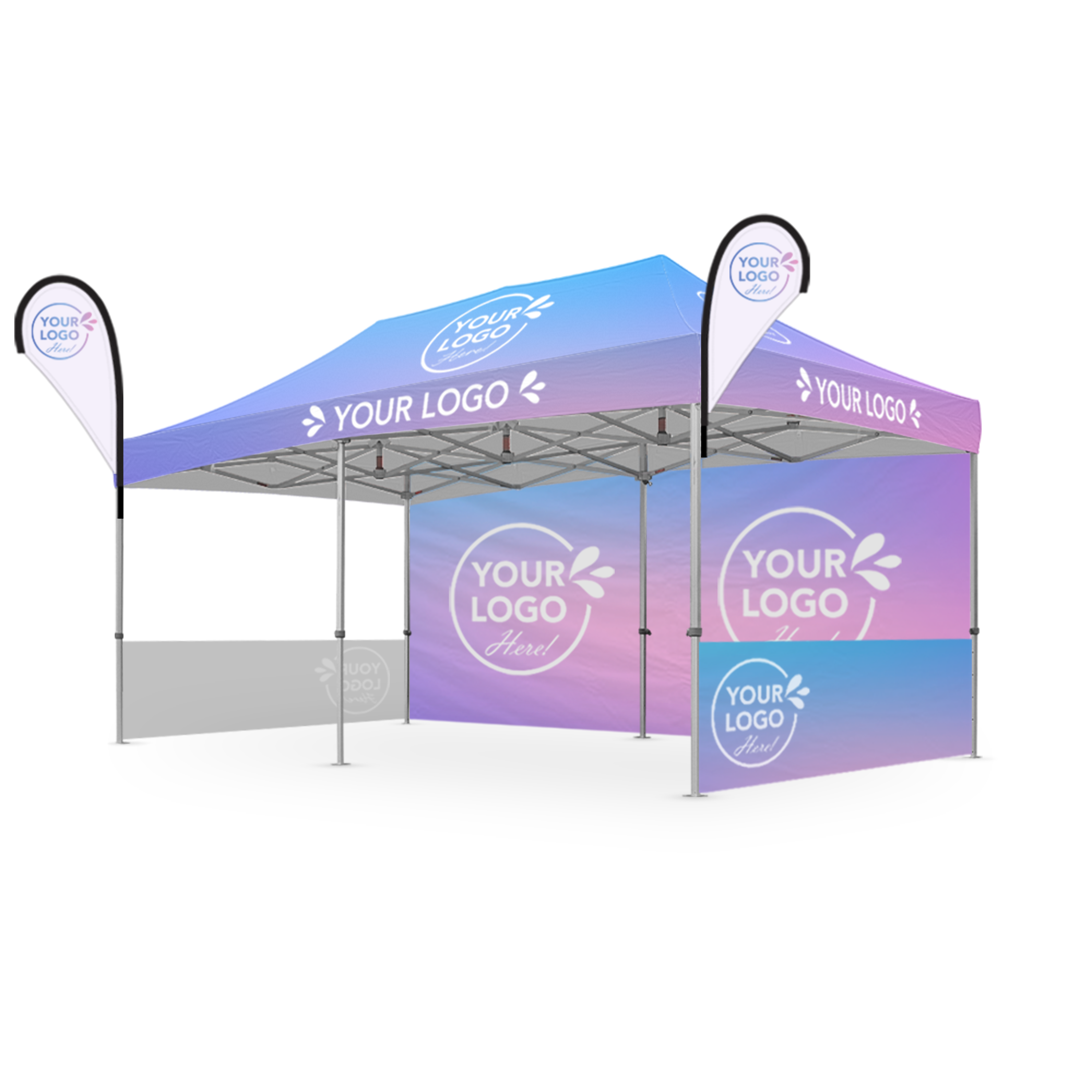 3m x 6m Printed Folding Gazebo | Executive Display Package