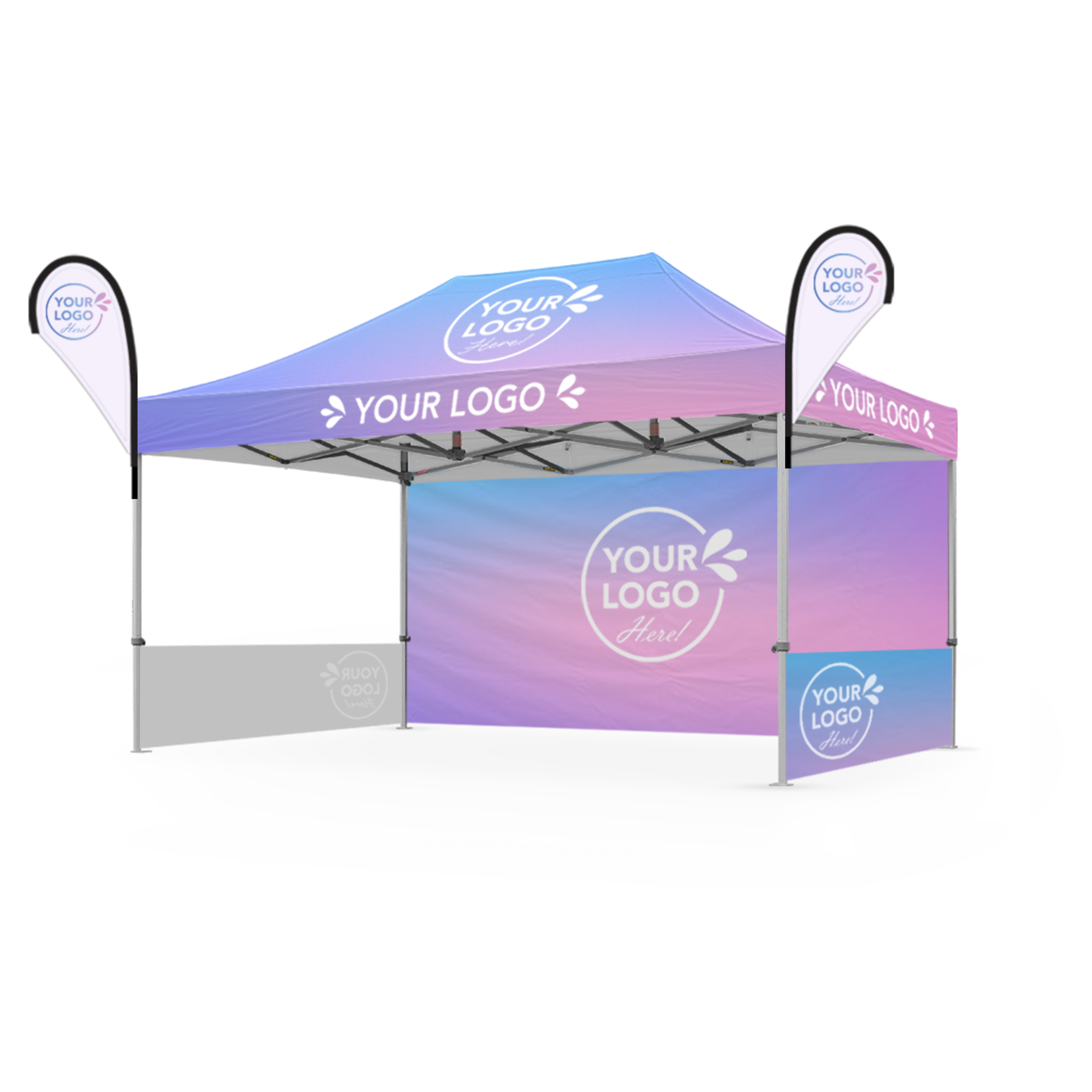 3m x 4.5m Printed Folding Gazebo | Executive Display Package