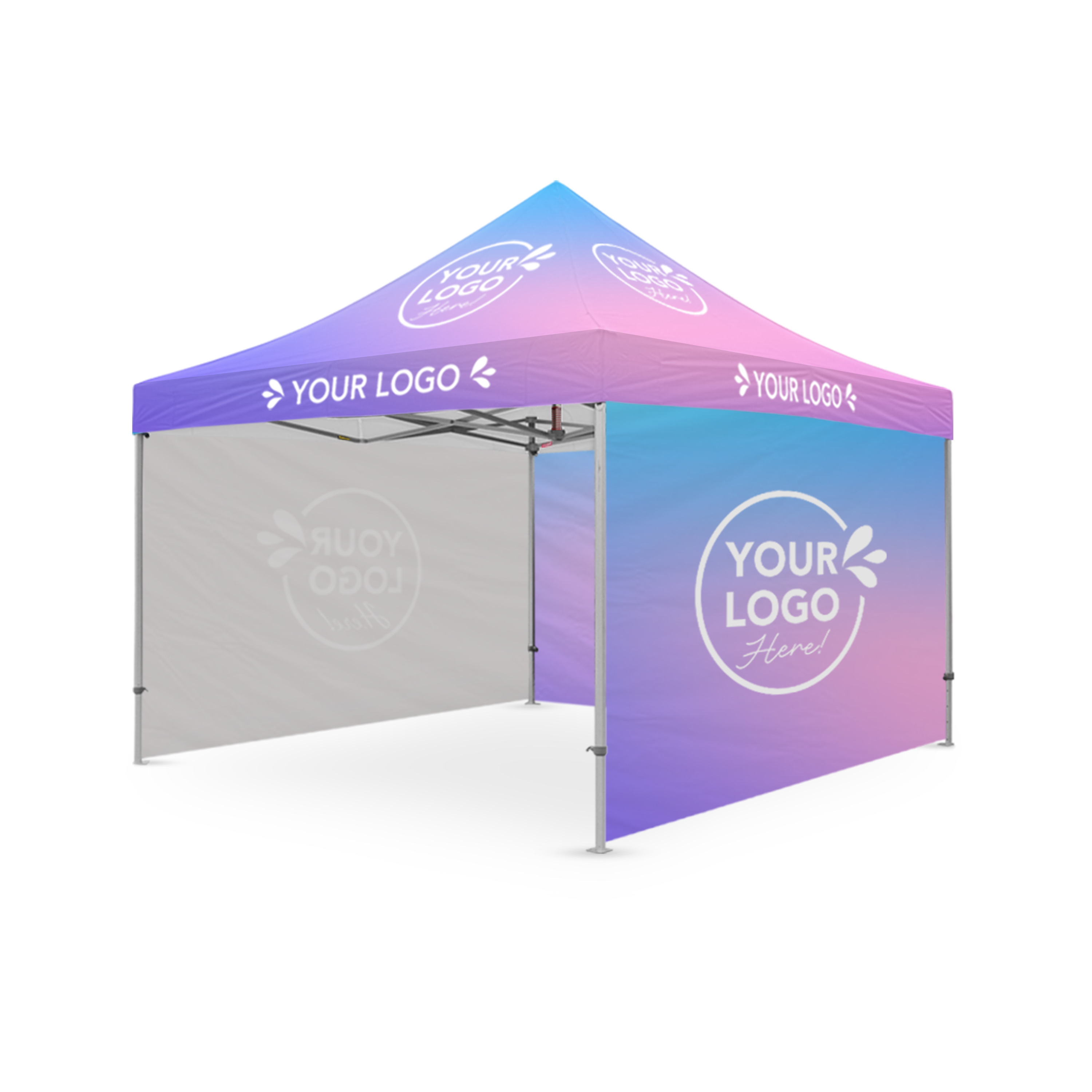 4m x 4m Printed Folding Gazebo | Showcase Wall Package