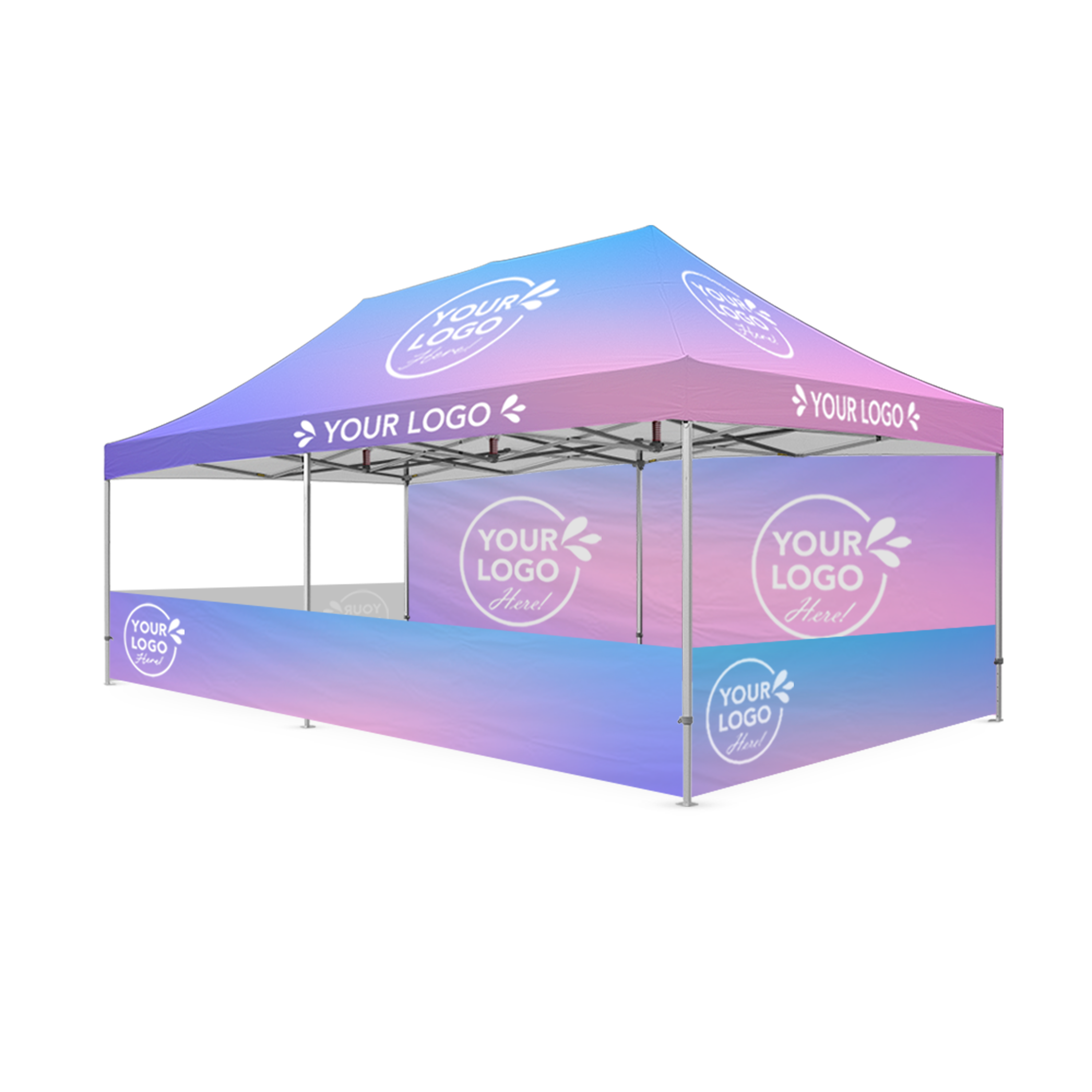 4m x 8m Printed Folding Gazebo | Engage Package