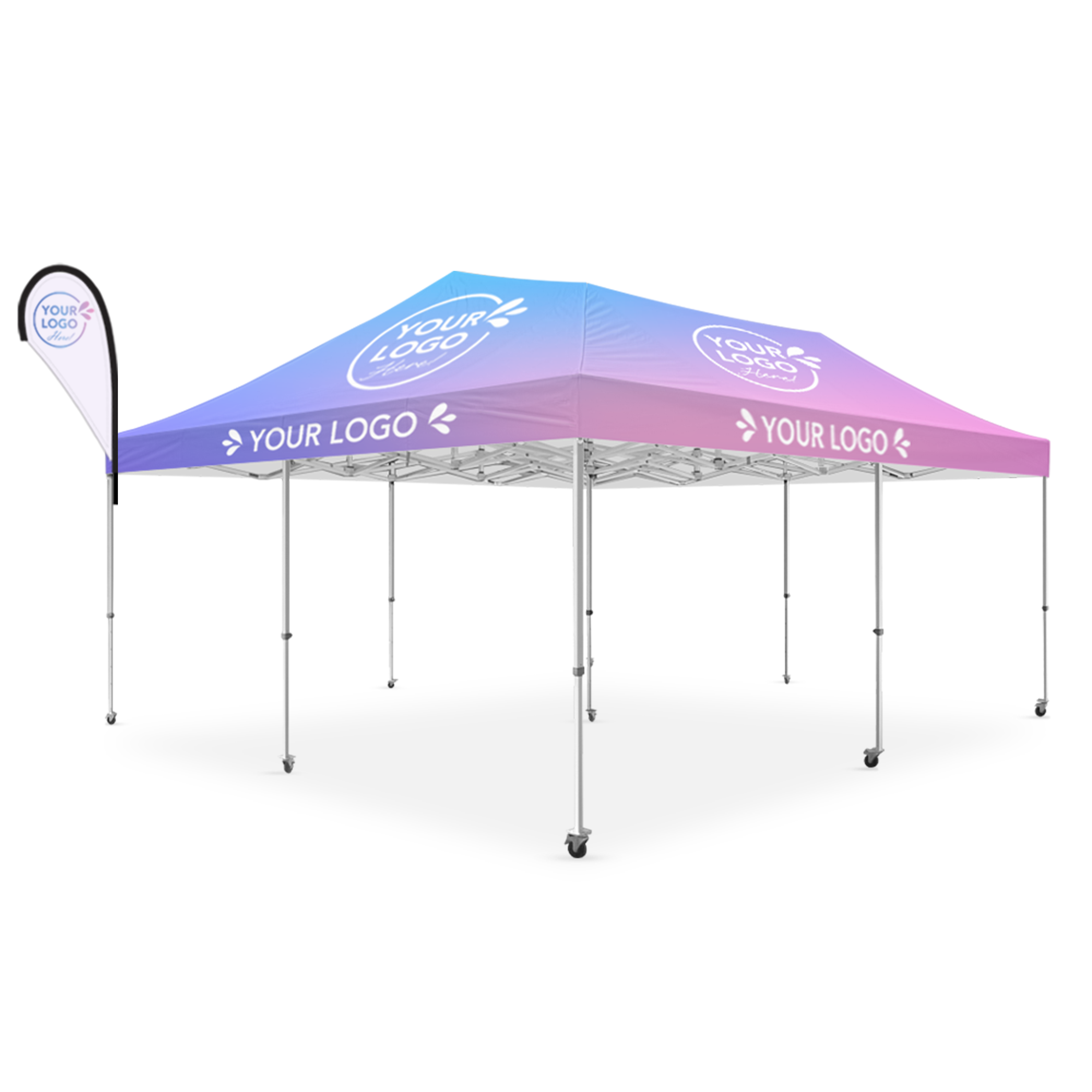 6m x 6m Printed Folding Gazebo | Banner Boost Package