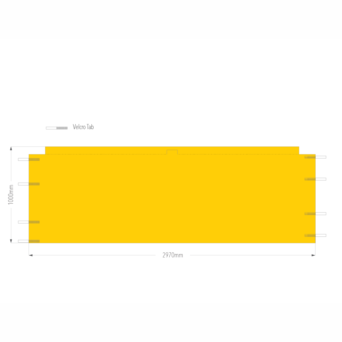 3m Printed Gazebo Half Wall | Gazebo Accessory