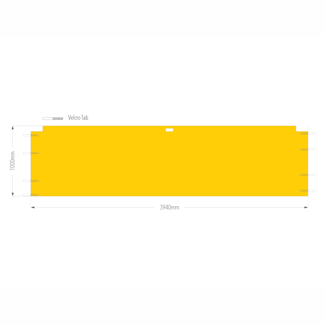 4m Printed Gazebo Half Wall | Gazebo Accessory