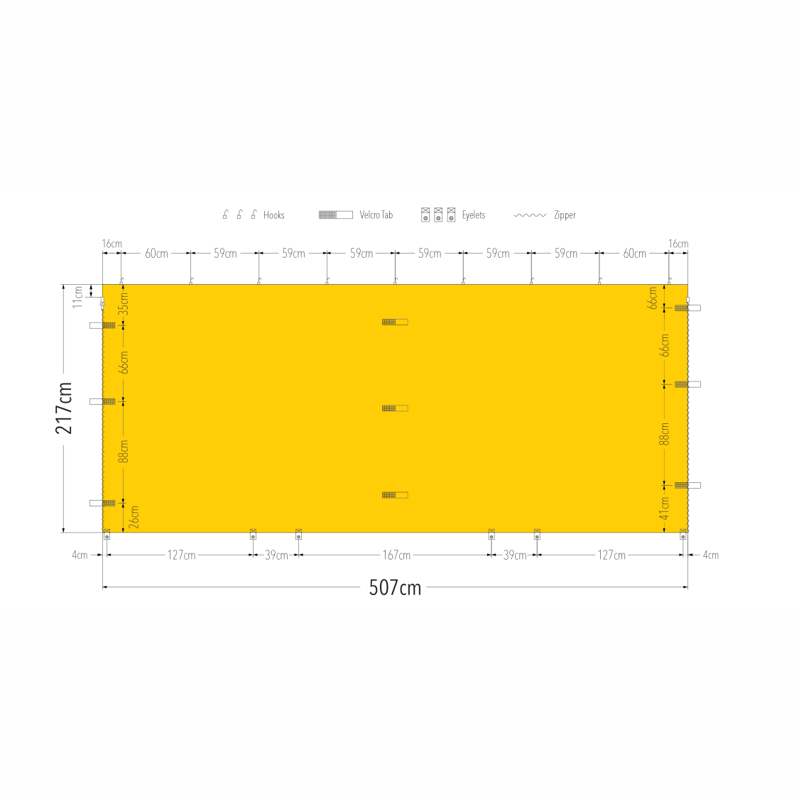 5m Printed Gazebo Full Wall | Gazebo Accessory