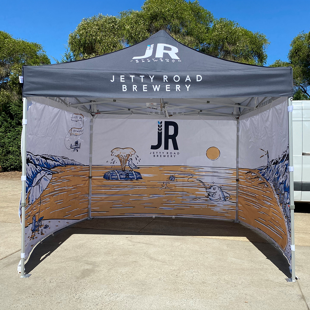 3m Printed Gazebo Full Wall | Gazebo Accessory