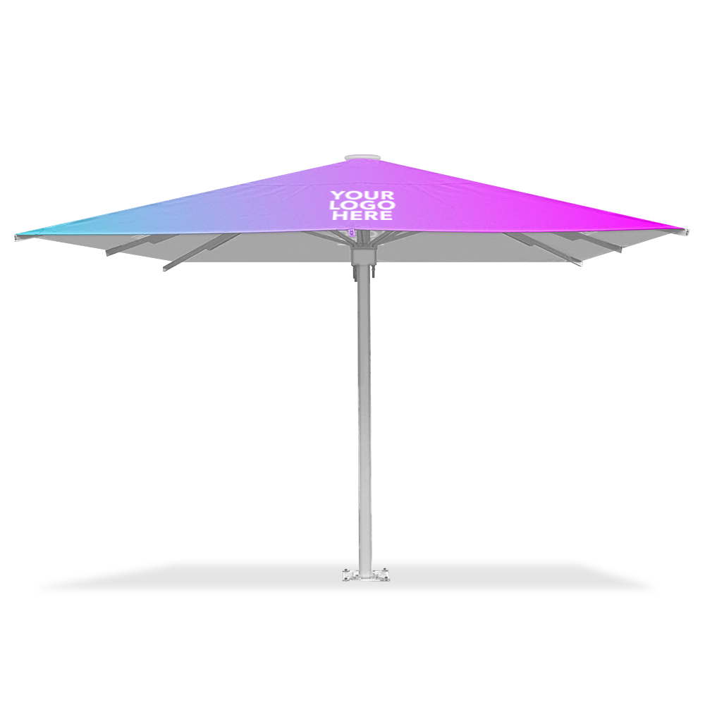 5m x 5m Custom Printed Siena 100 Square | Umbrellas