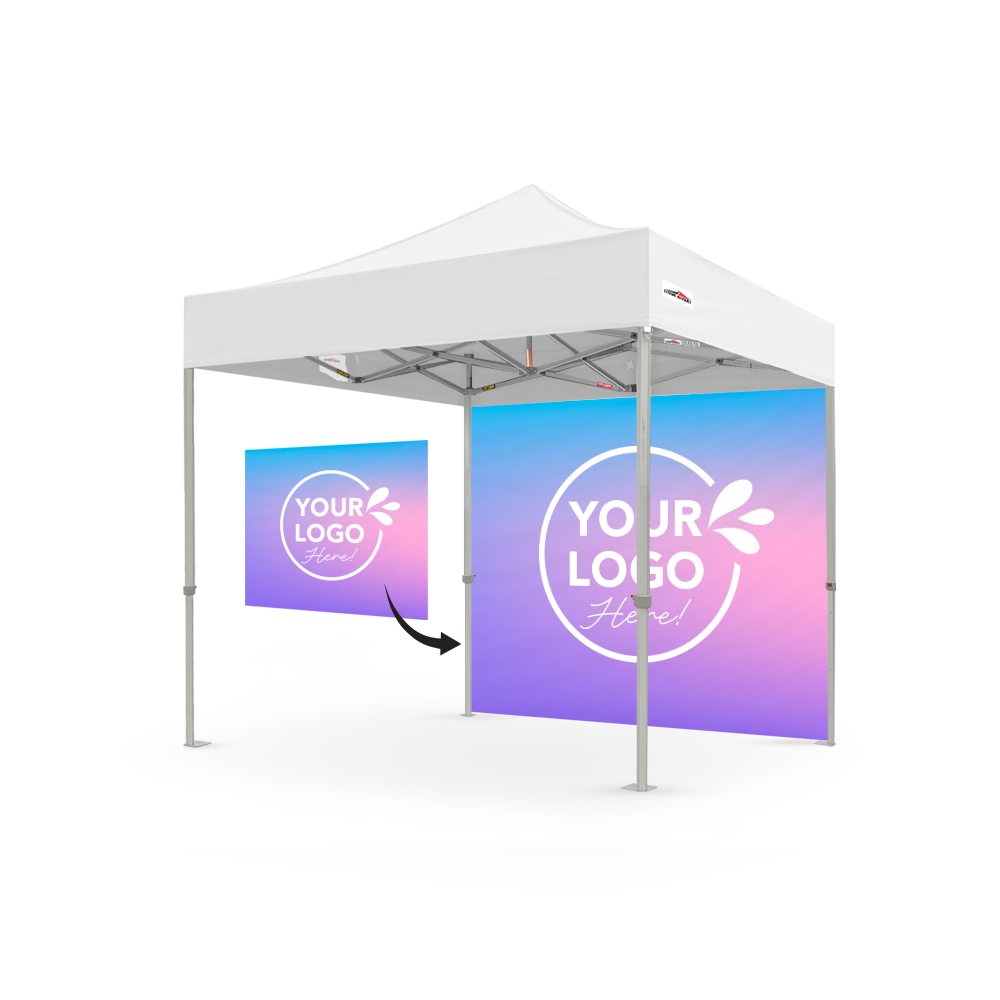 2.4m Printed Gazebo Full Wall | Gazebo Accessory