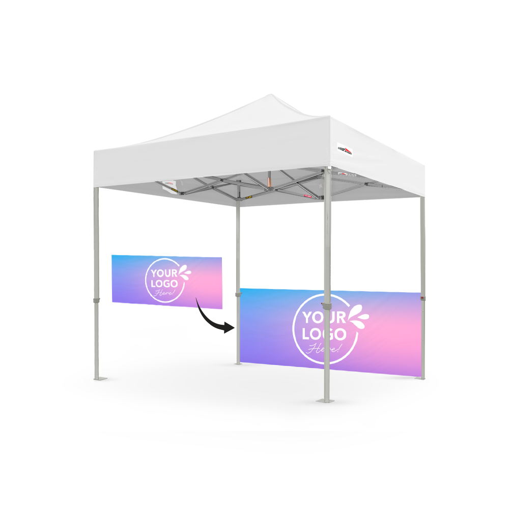 2.4m Printed Gazebo Half Wall | Gazebo Accessory