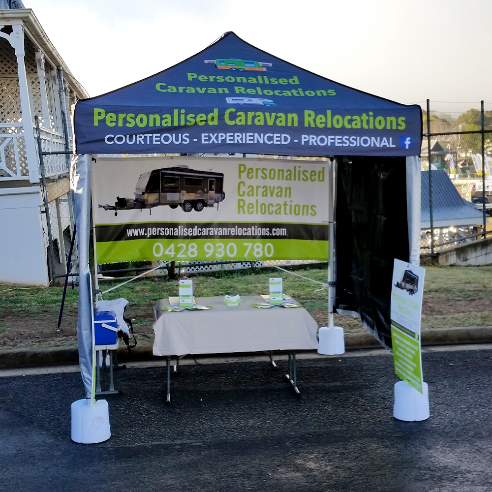 2.4m x 2.4m Printed Folding Gazebo | Custom Elite Package