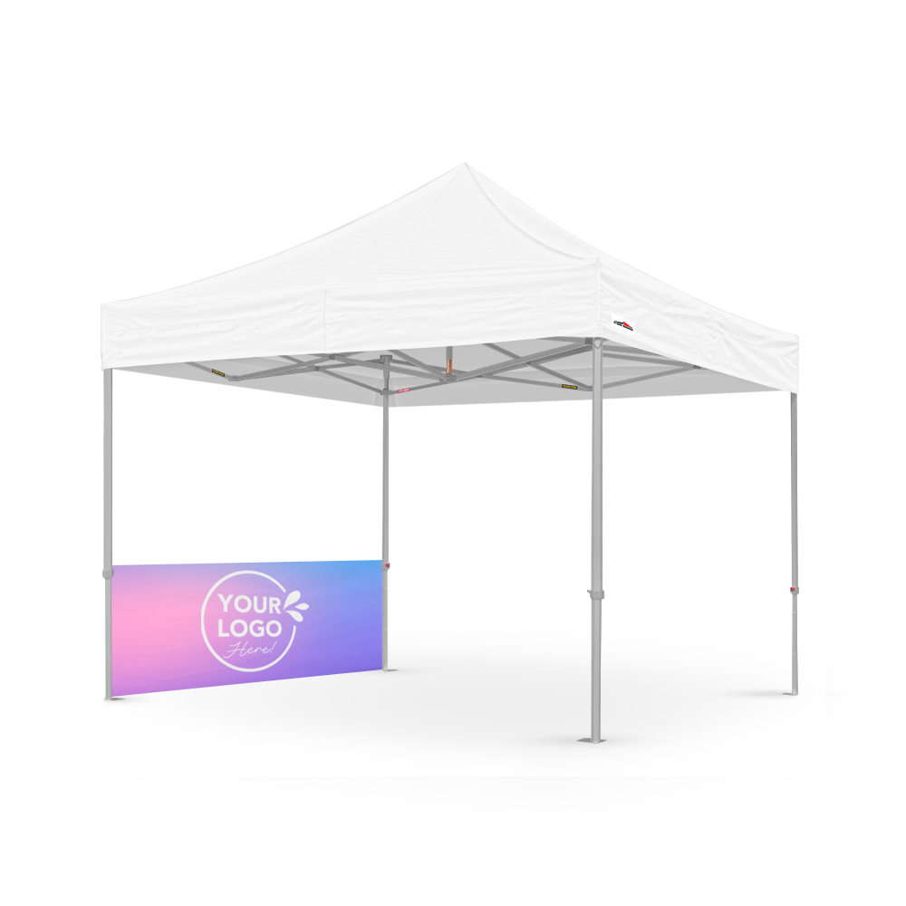 3m Printed Gazebo Half Wall | Gazebo Accessory