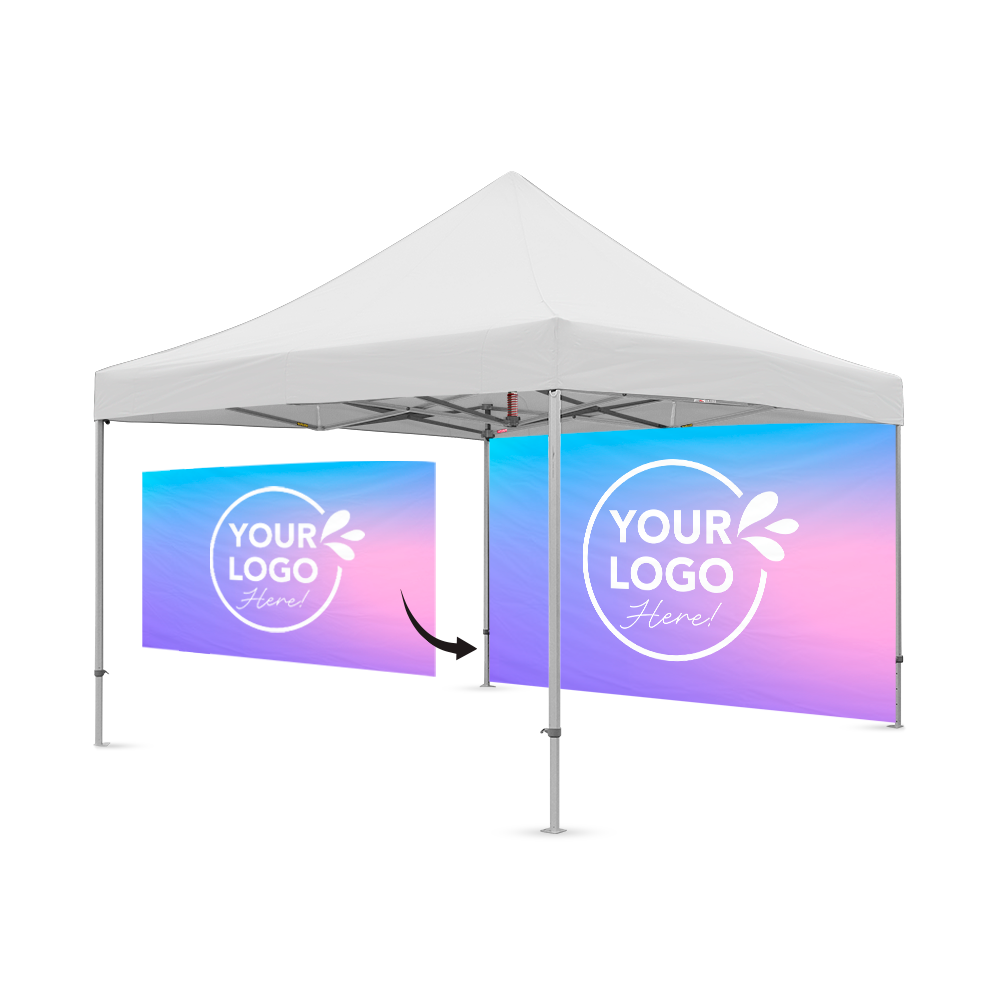 4m Printed Gazebo Full Wall | Gazebo Accessory