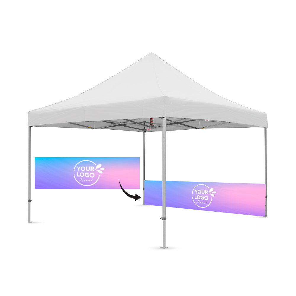 4m Printed Gazebo Half Wall | Gazebo Accessory