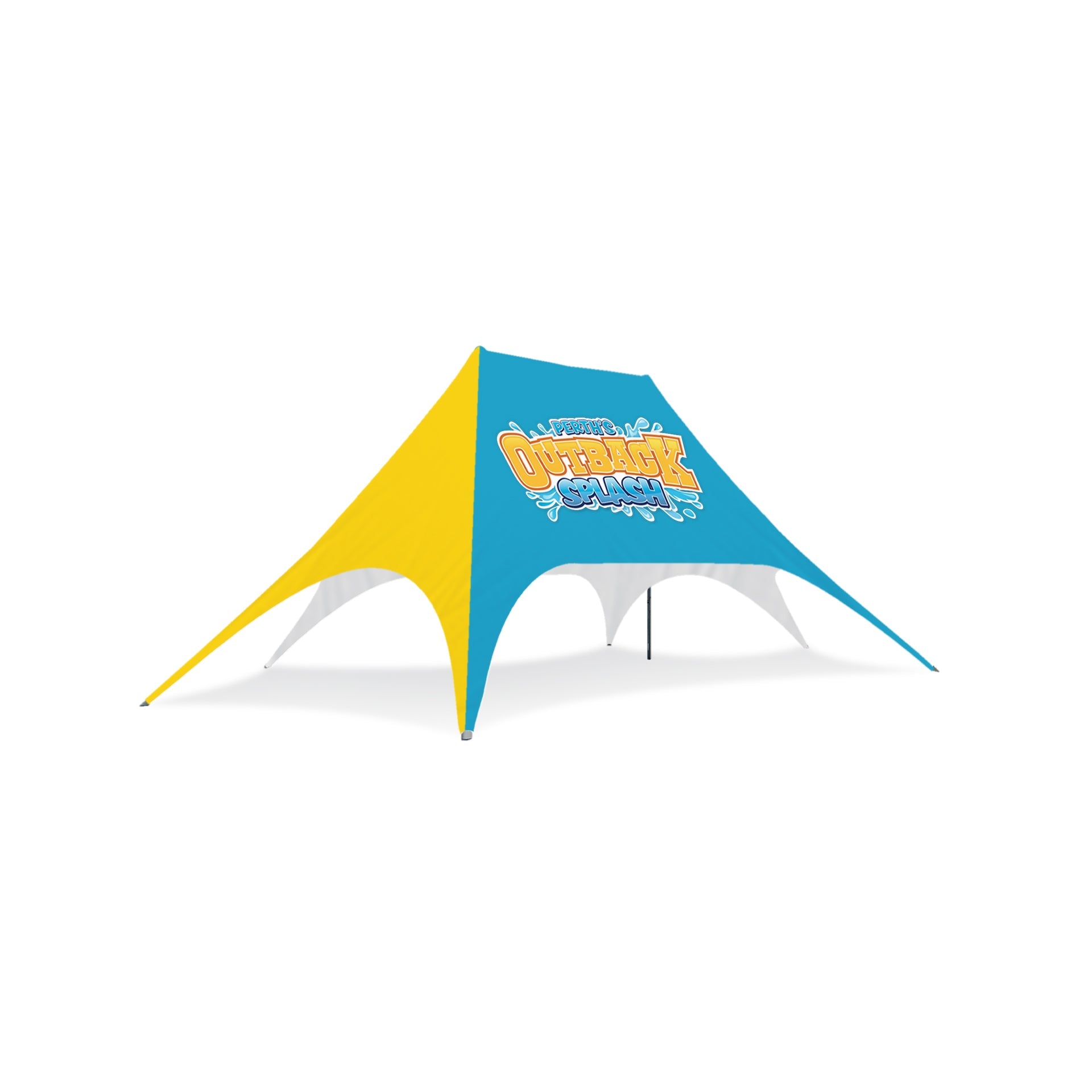 19m x 12m Double Pole Custom Star Shade | Star Tents