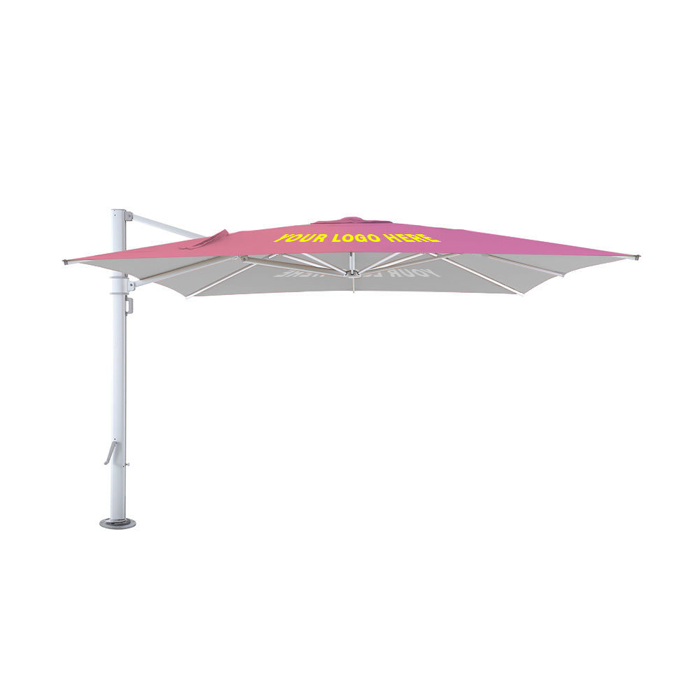 4m x 4m Custom Printed Granada 120 Cantilever Square | Umbrellas