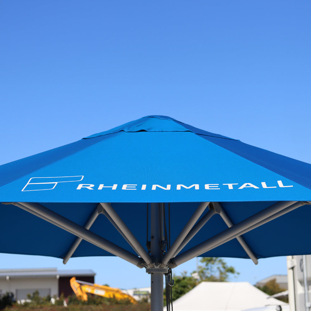 2.5m dia. Custom Printed Saville Octagonal | Umbrellas
