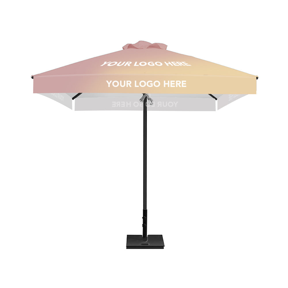 2.5m x 2.5m Custom Printed Saville Square | Umbrellas