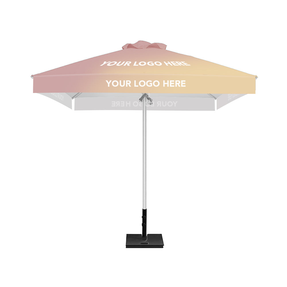 2.5m x 2.5m Custom Printed Saville Square | Umbrellas