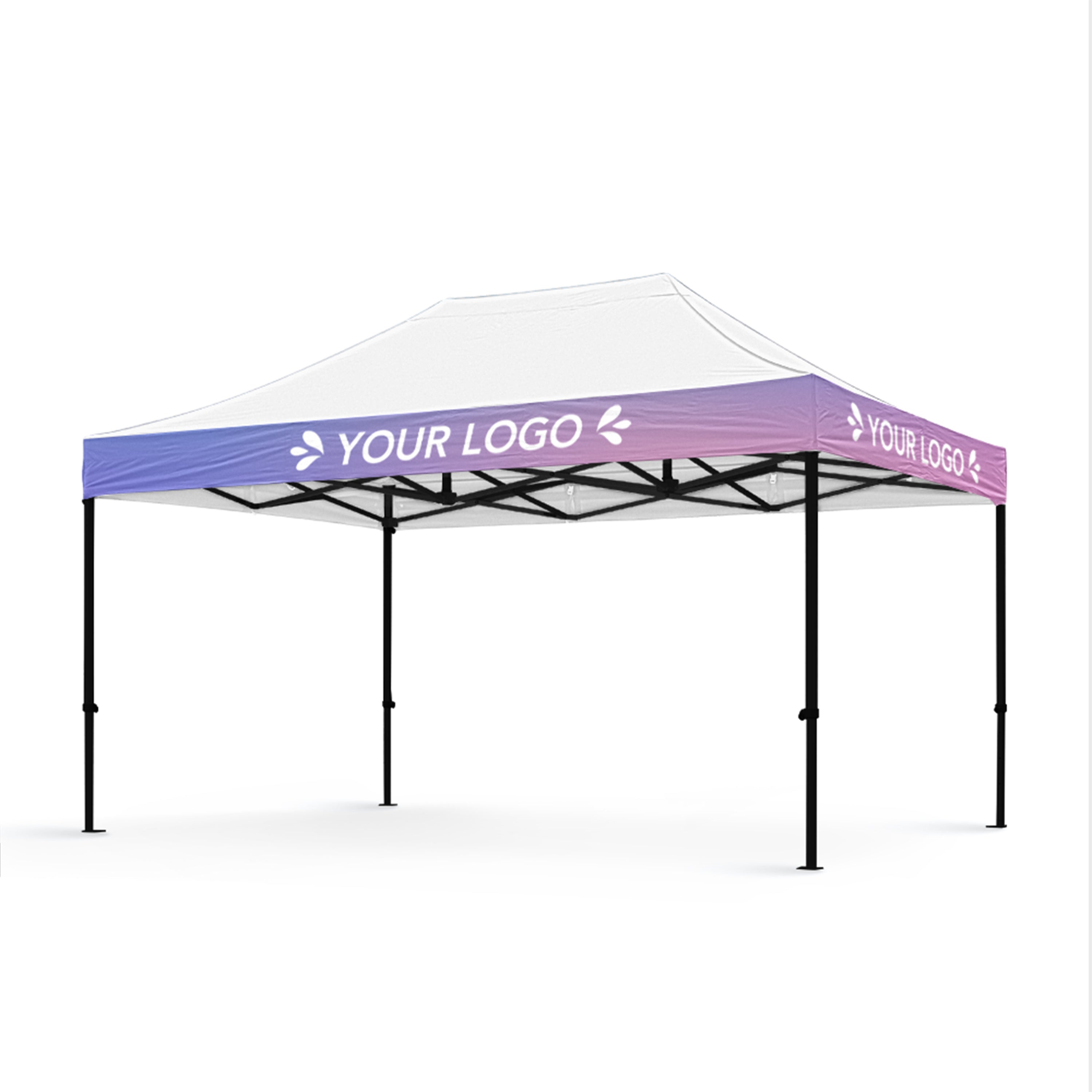 3m x 4.5m Printed Folding Gazebo