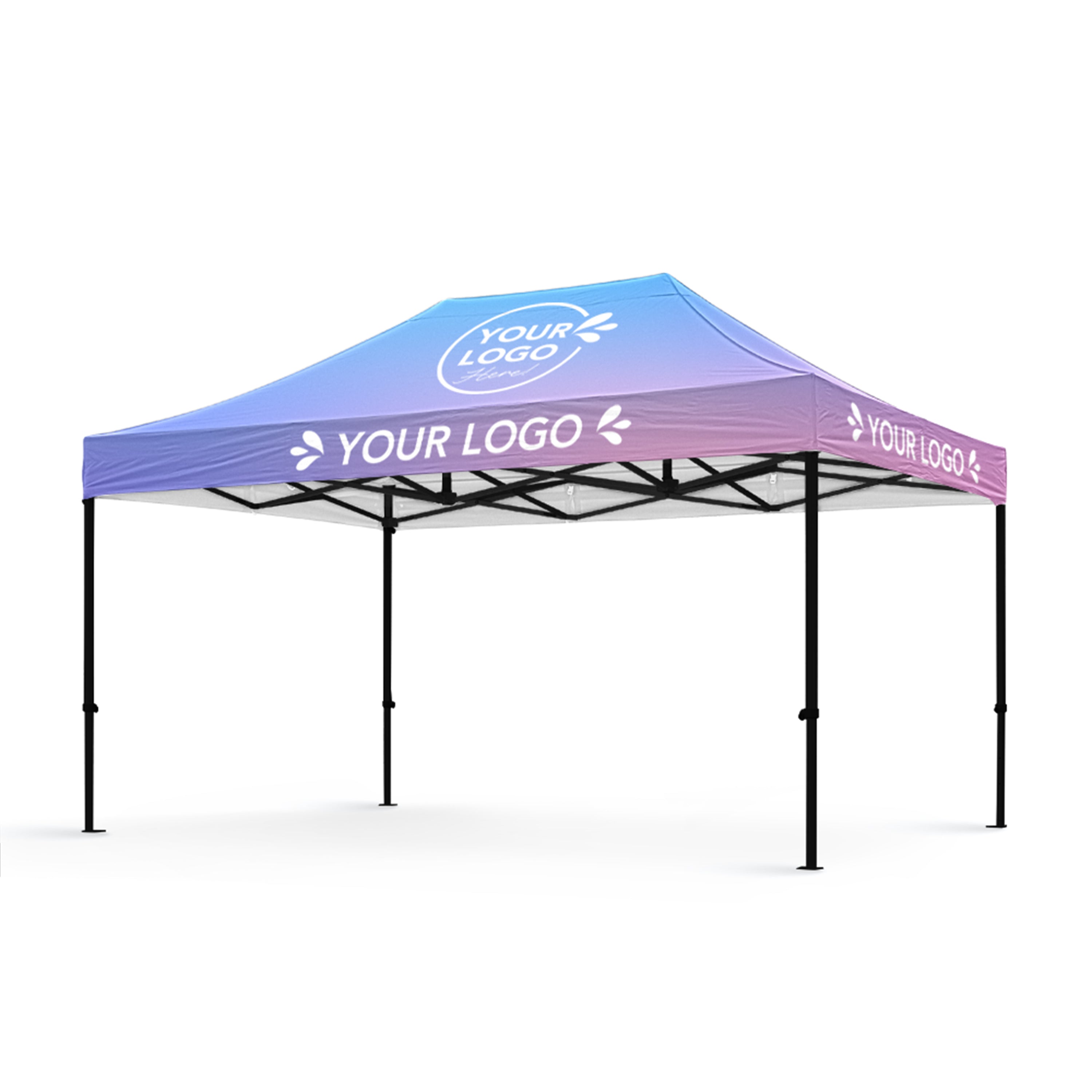 3m x 4.5m Printed Folding Gazebo