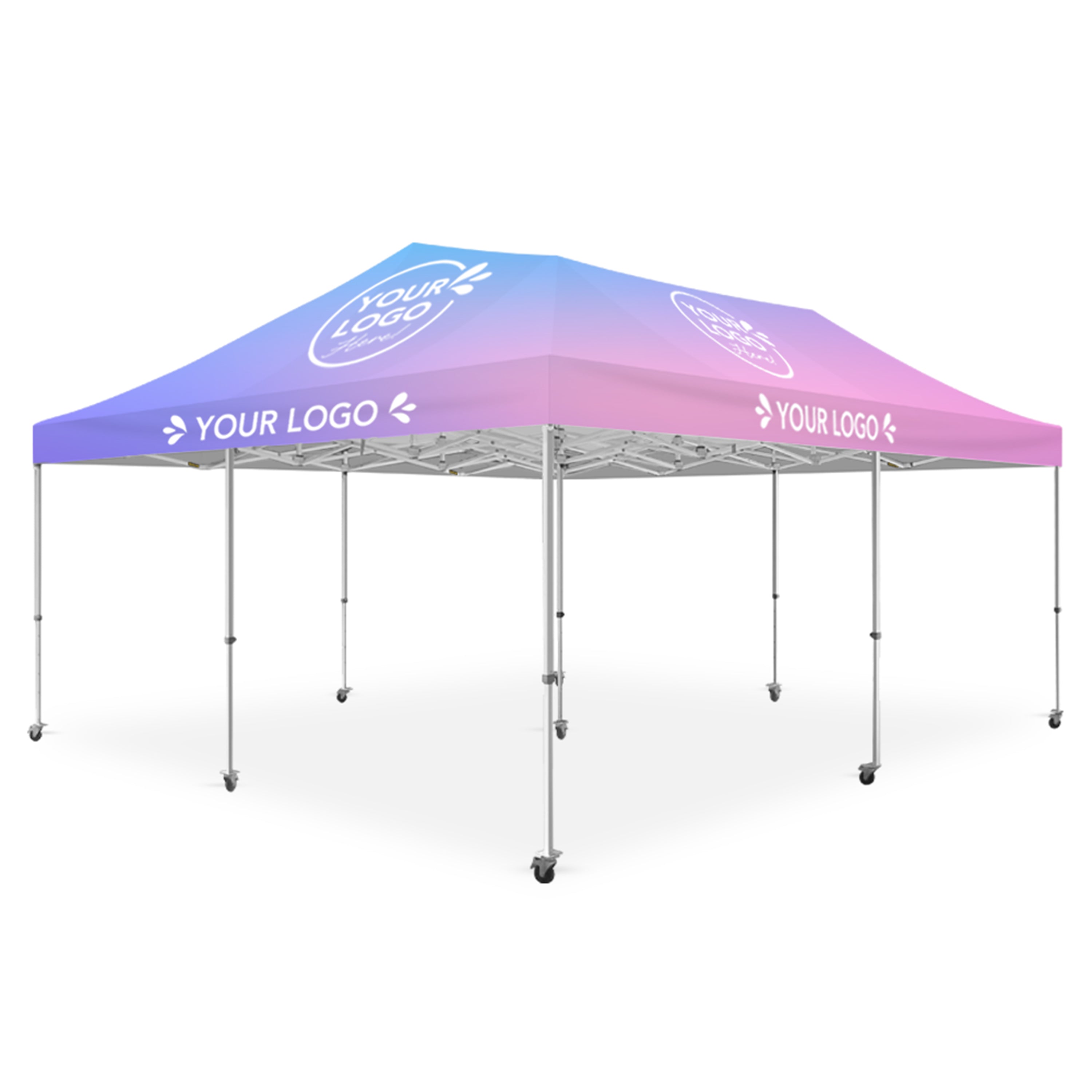 6m x 6m Printed Folding Gazebo