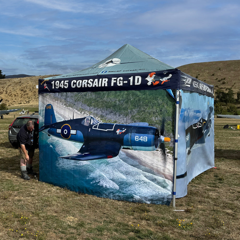3m Printed Gazebo Full Wall | Gazebo Accessory