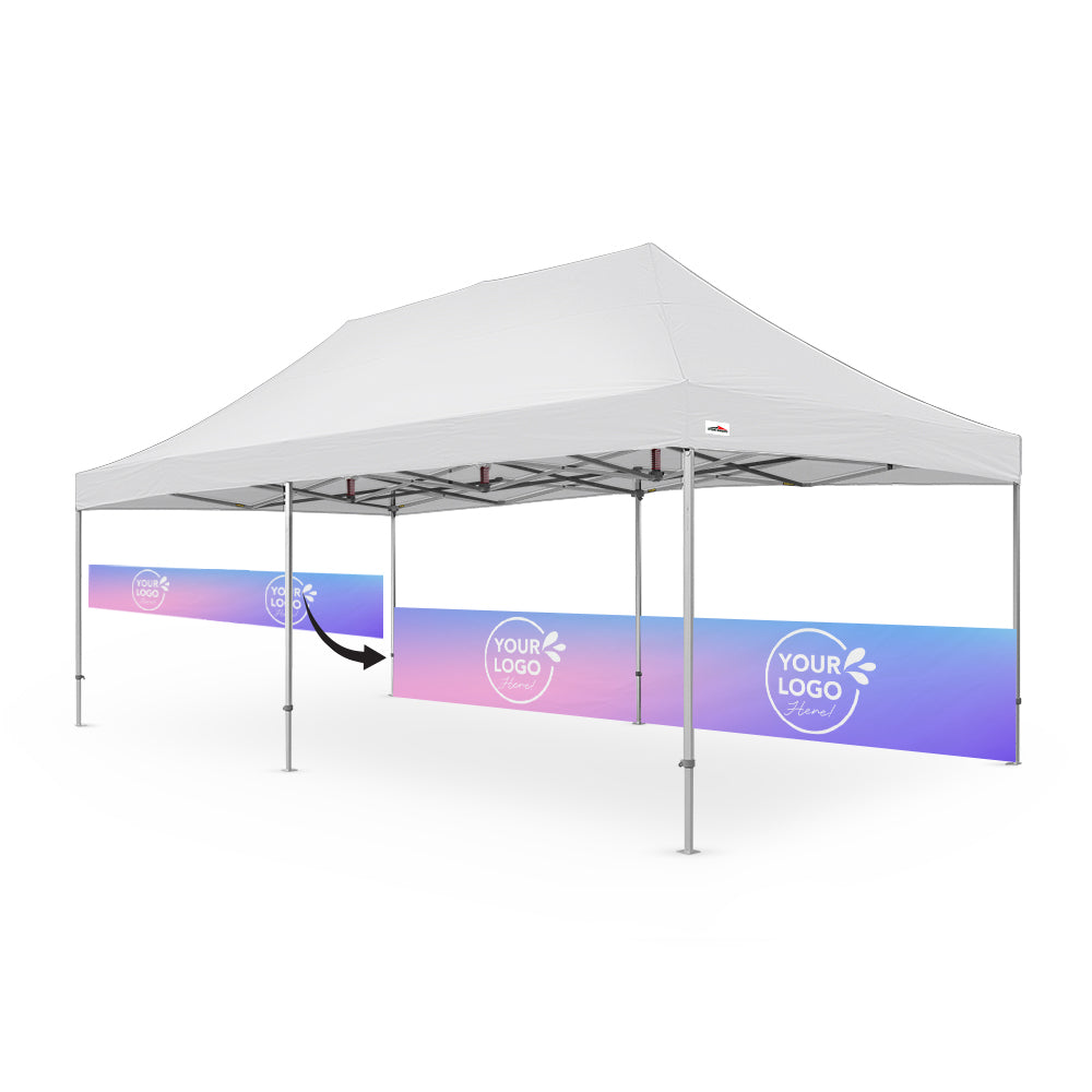 8m Printed Gazebo Half Wall | Gazebo Accessory