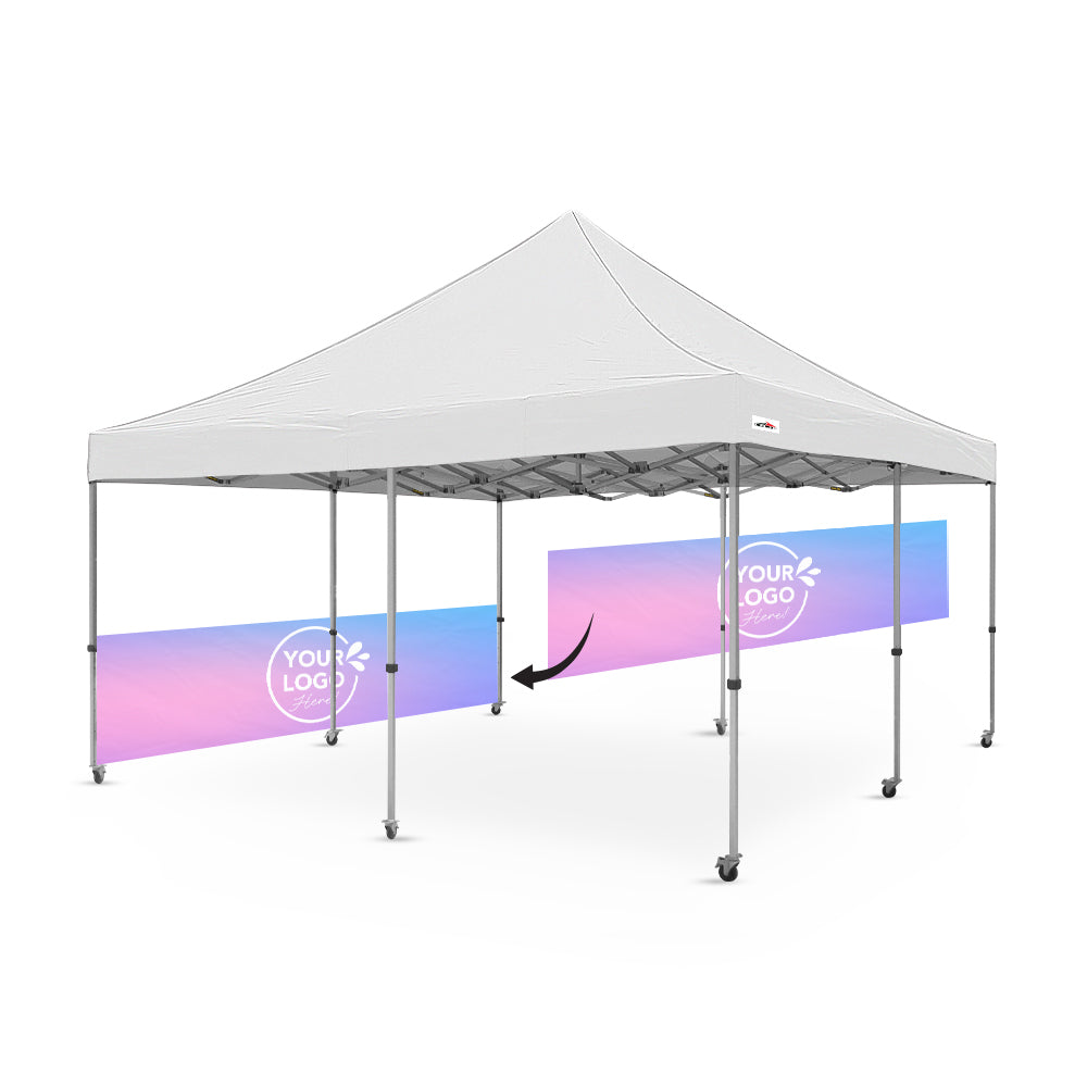 5m Printed Gazebo Half Wall | Gazebo Accessory