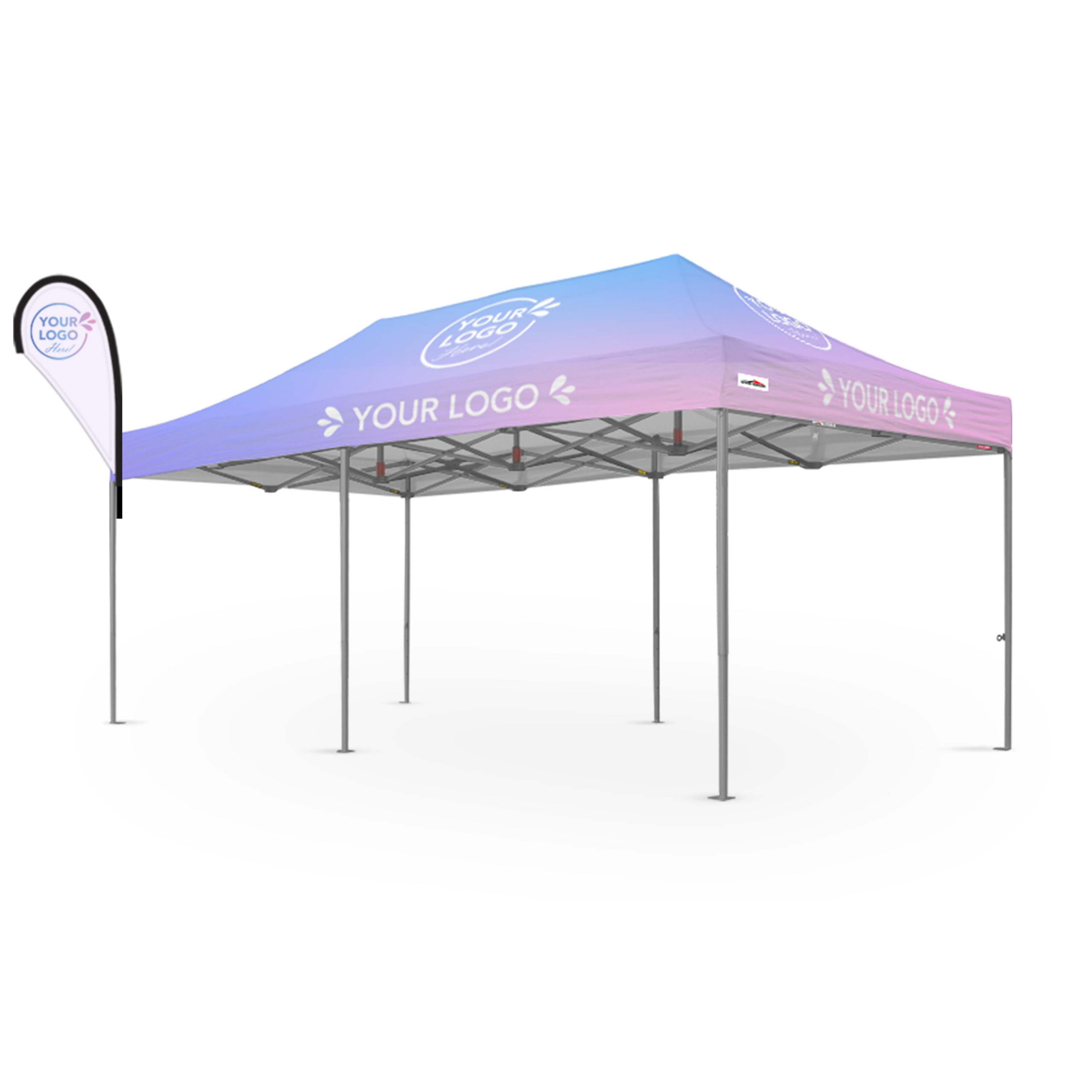 3m x 6m Printed Folding Gazebo | Banner Boost Package