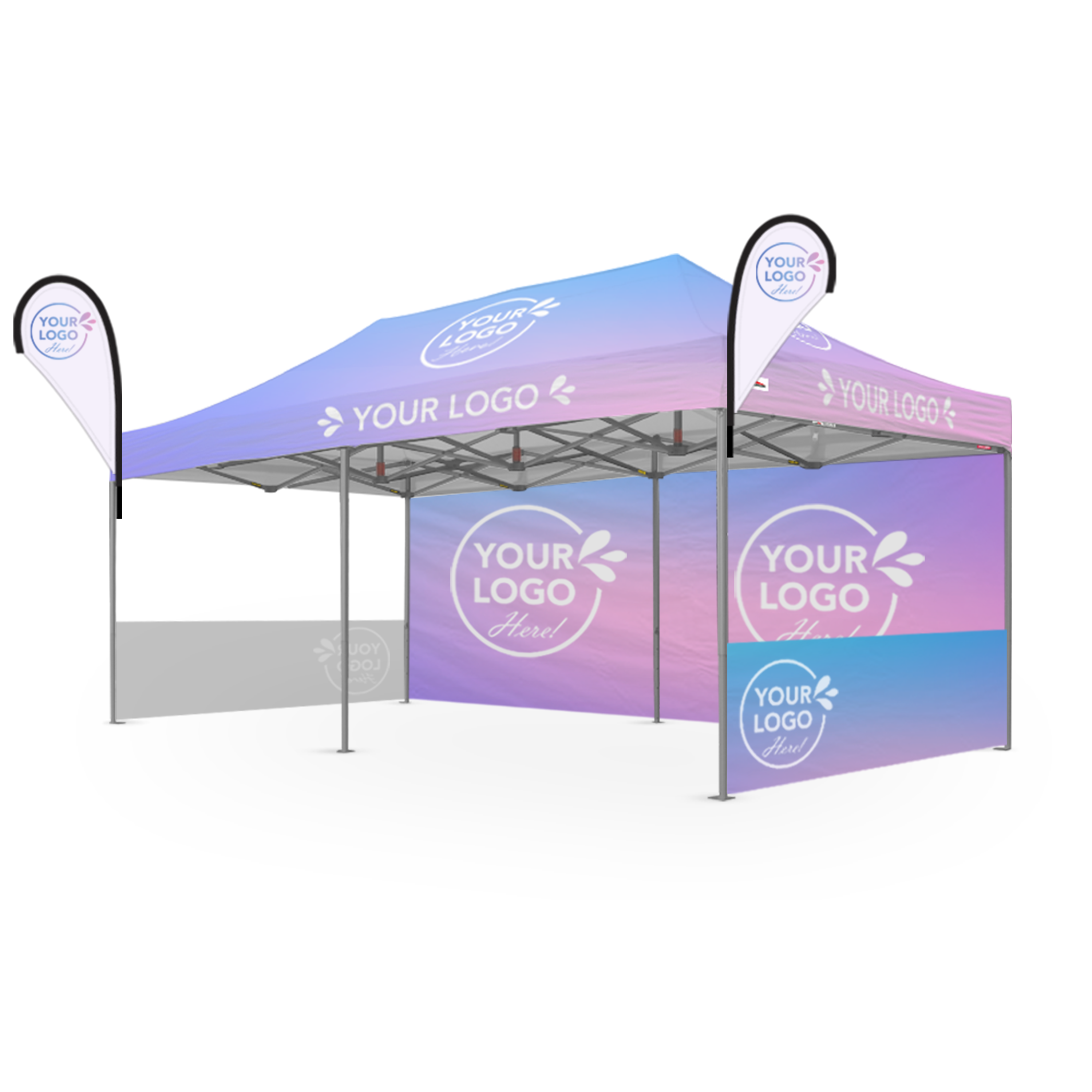 3m x 6m Printed Folding Gazebo | Executive Display Package