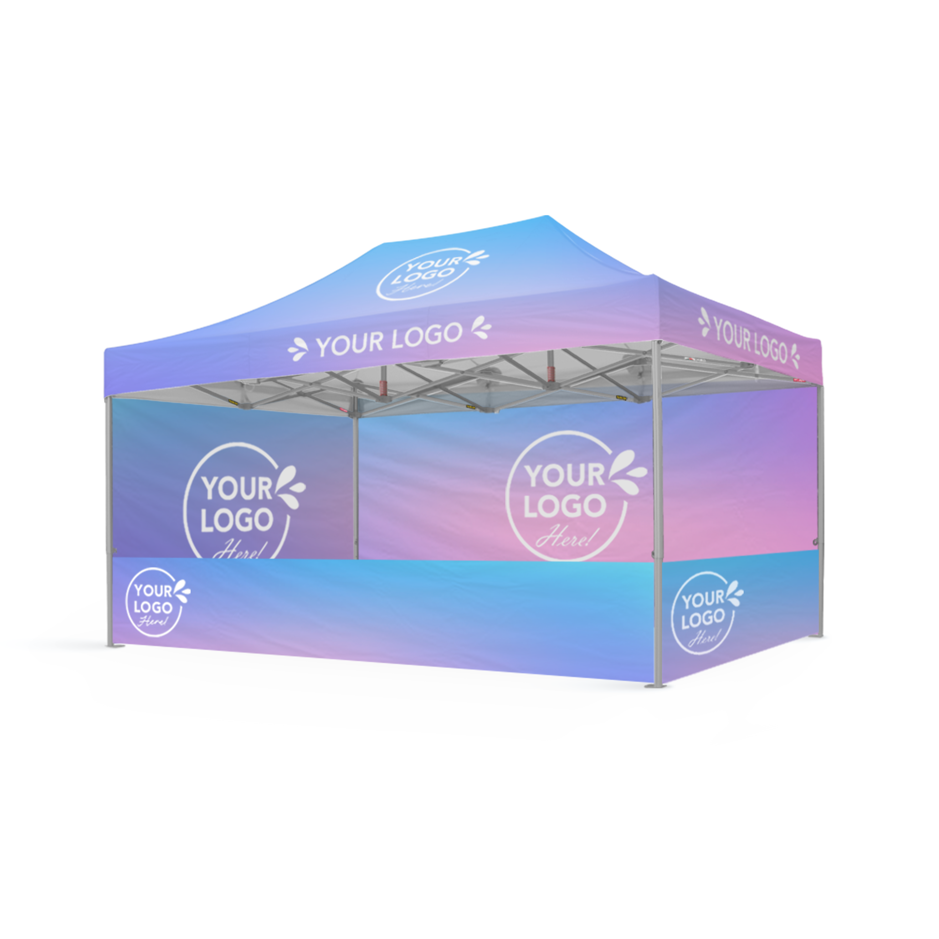 3m x 4.5m Printed Folding Gazebo | Event Presence Package