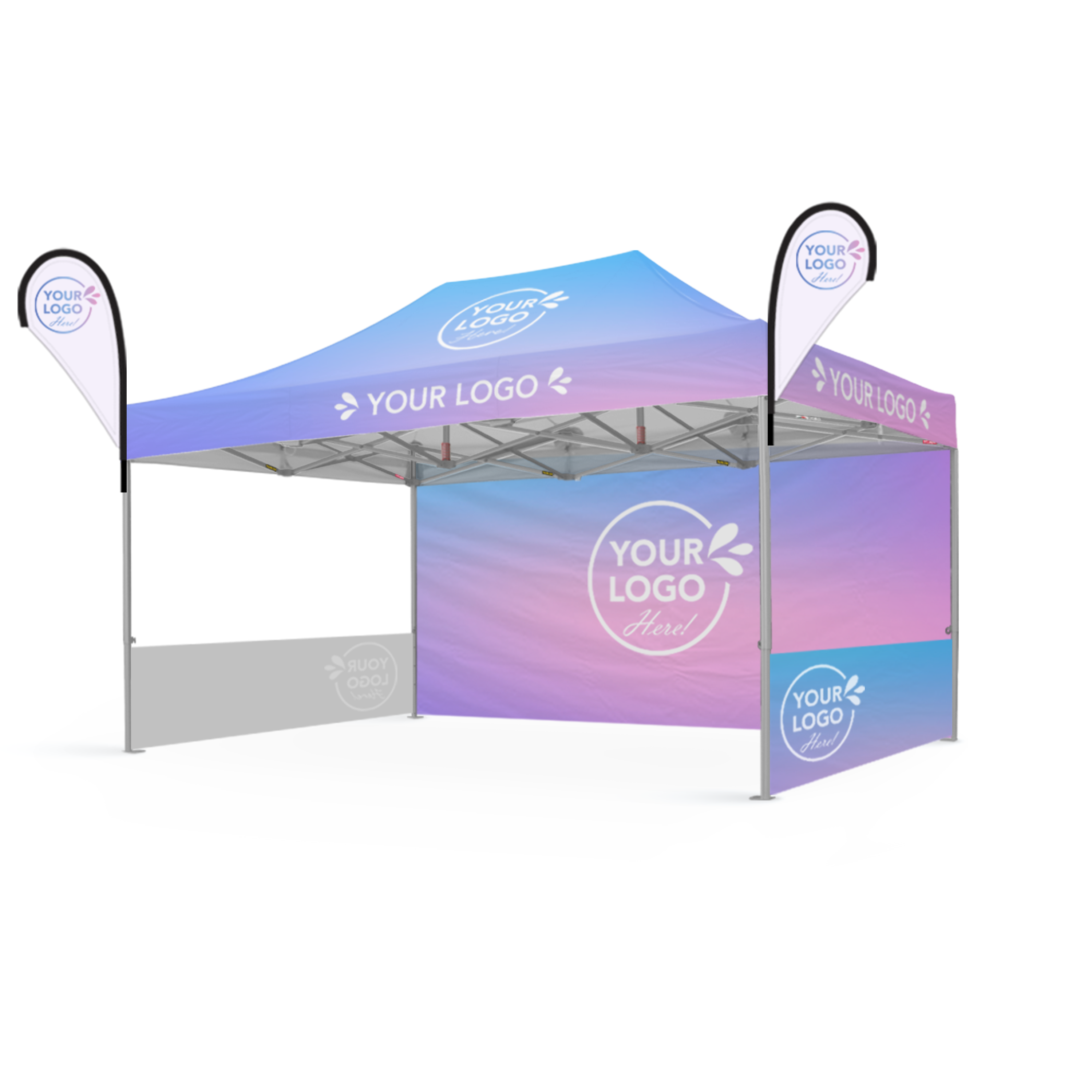 3m x 4.5m Printed Folding Gazebo | Executive Display Package